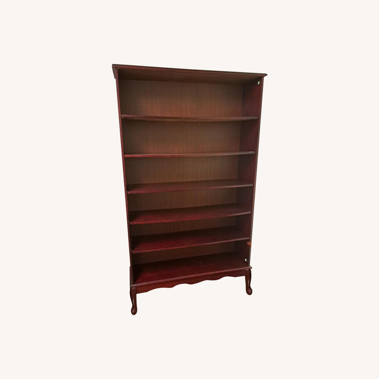 Tall Wide Wood Bookshelf - image-0