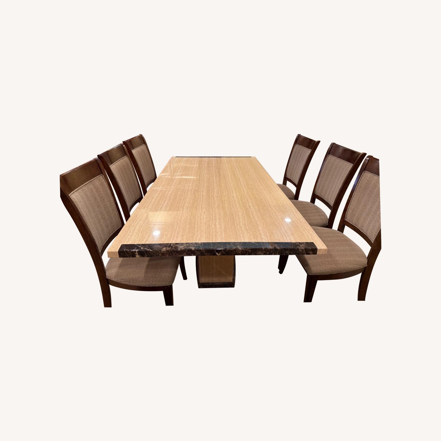 Marble Dining Table Set - image-0