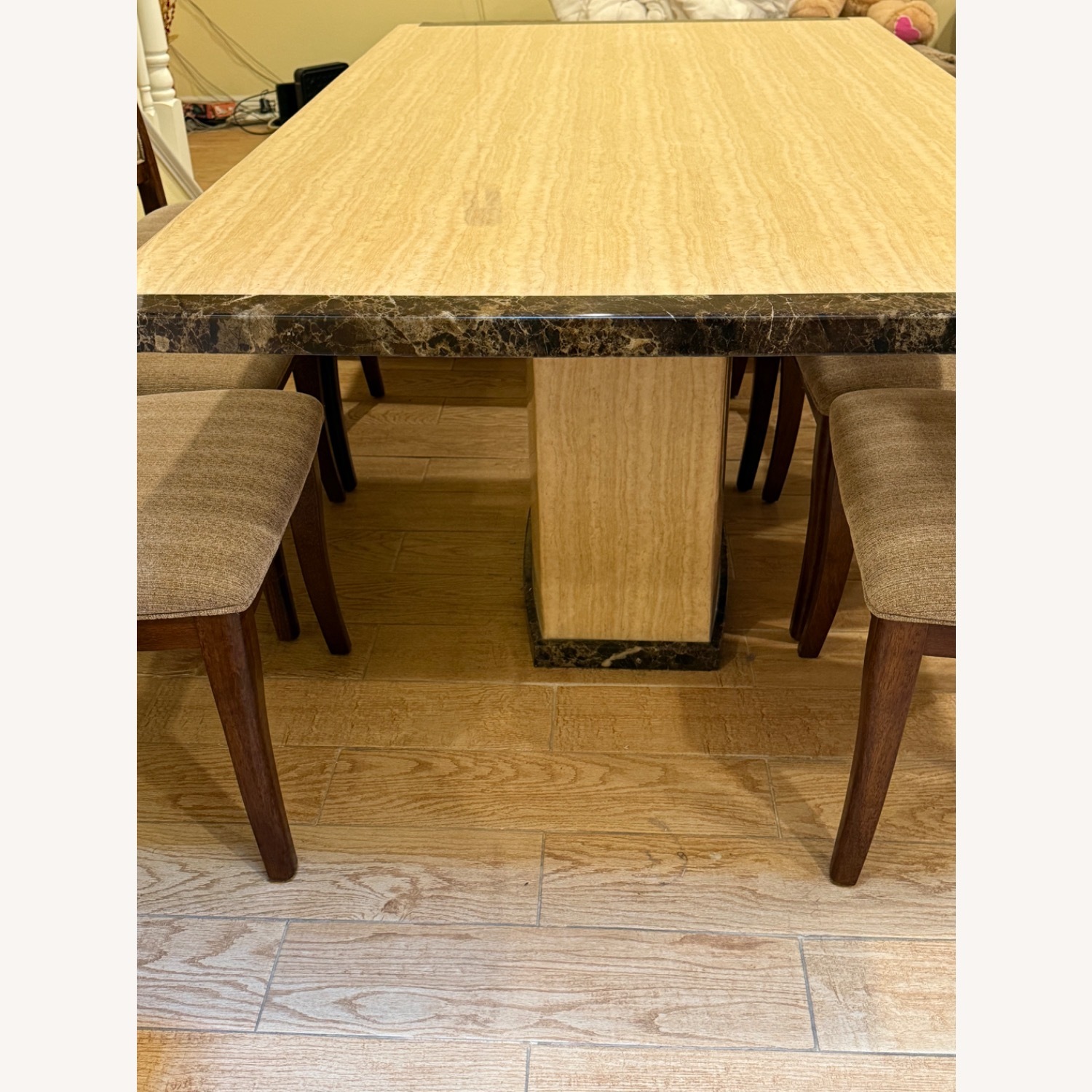 Marble Dining Table Set - image-3