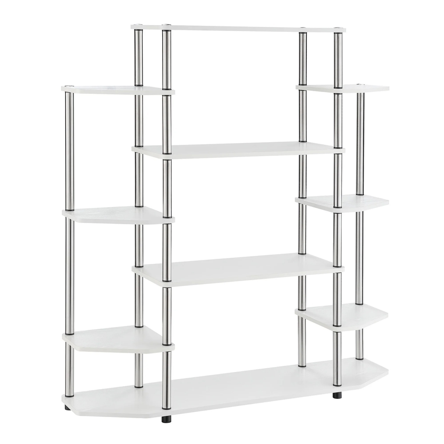 Convenience Concepts Designs2Go No Tools Wall Unit Bookshelf, White, All Ages - image-0