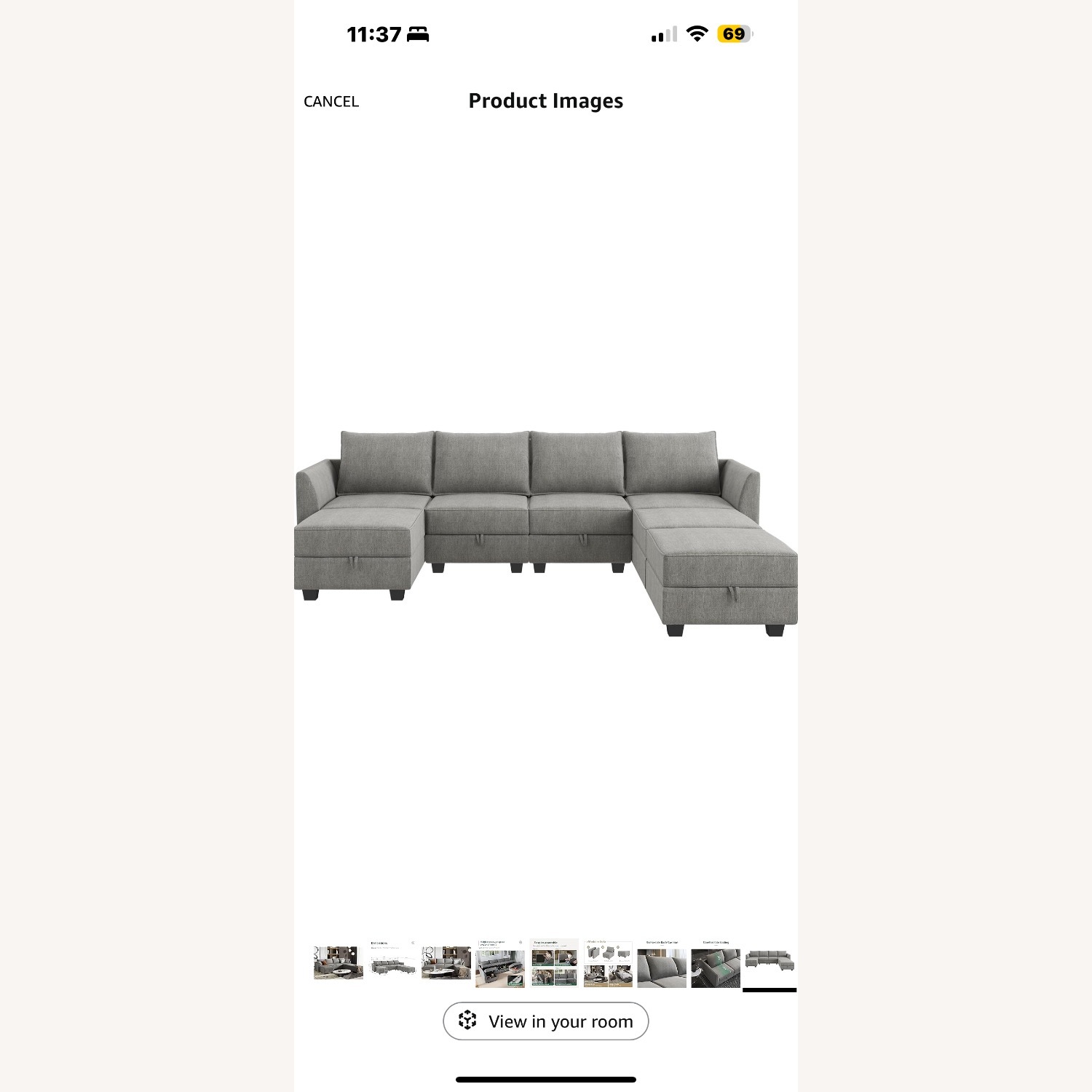 Amazon Honbay 7 Pc Sectionals - image-2