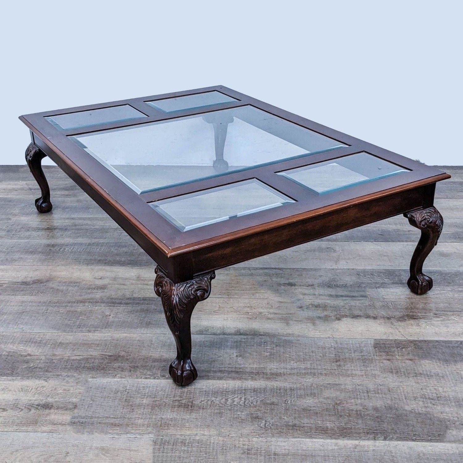 Glass Insert Coffee Table - image-1