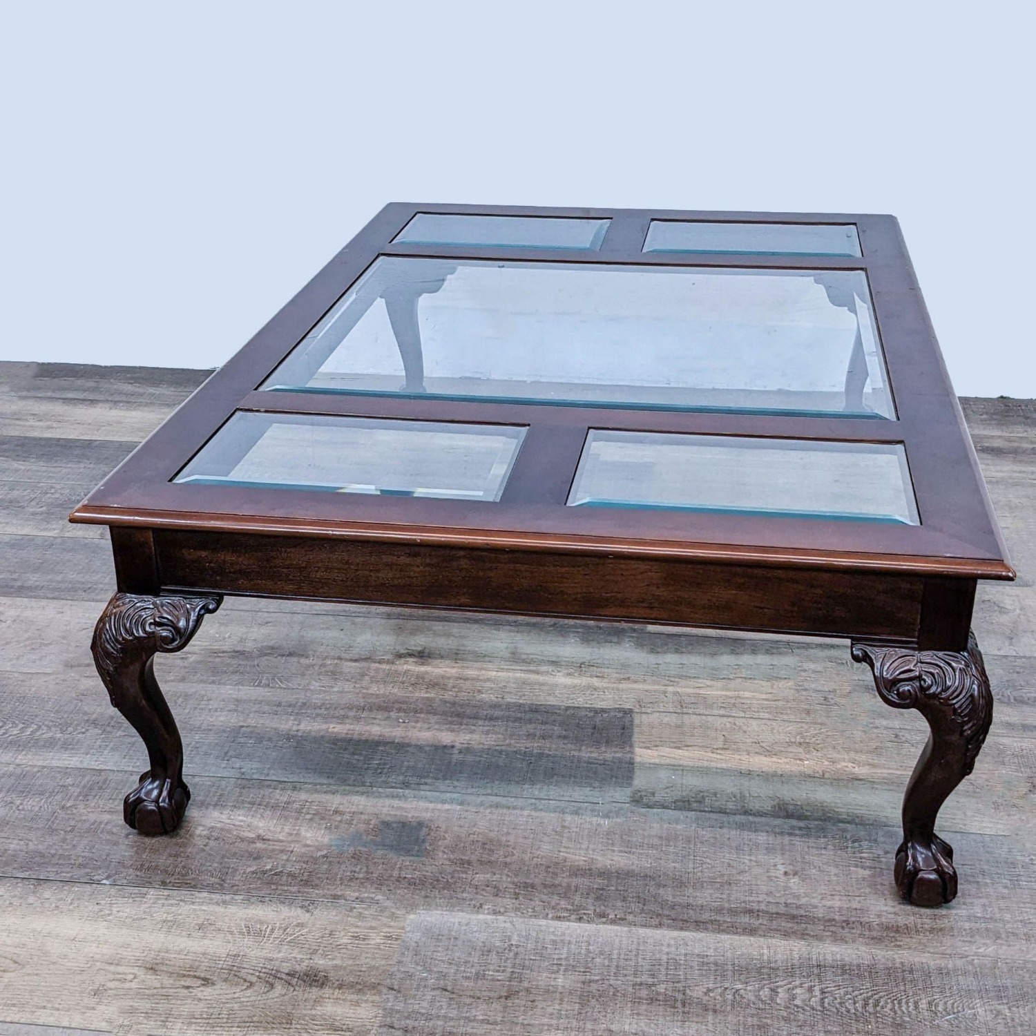 Glass Insert Coffee Table - image-2