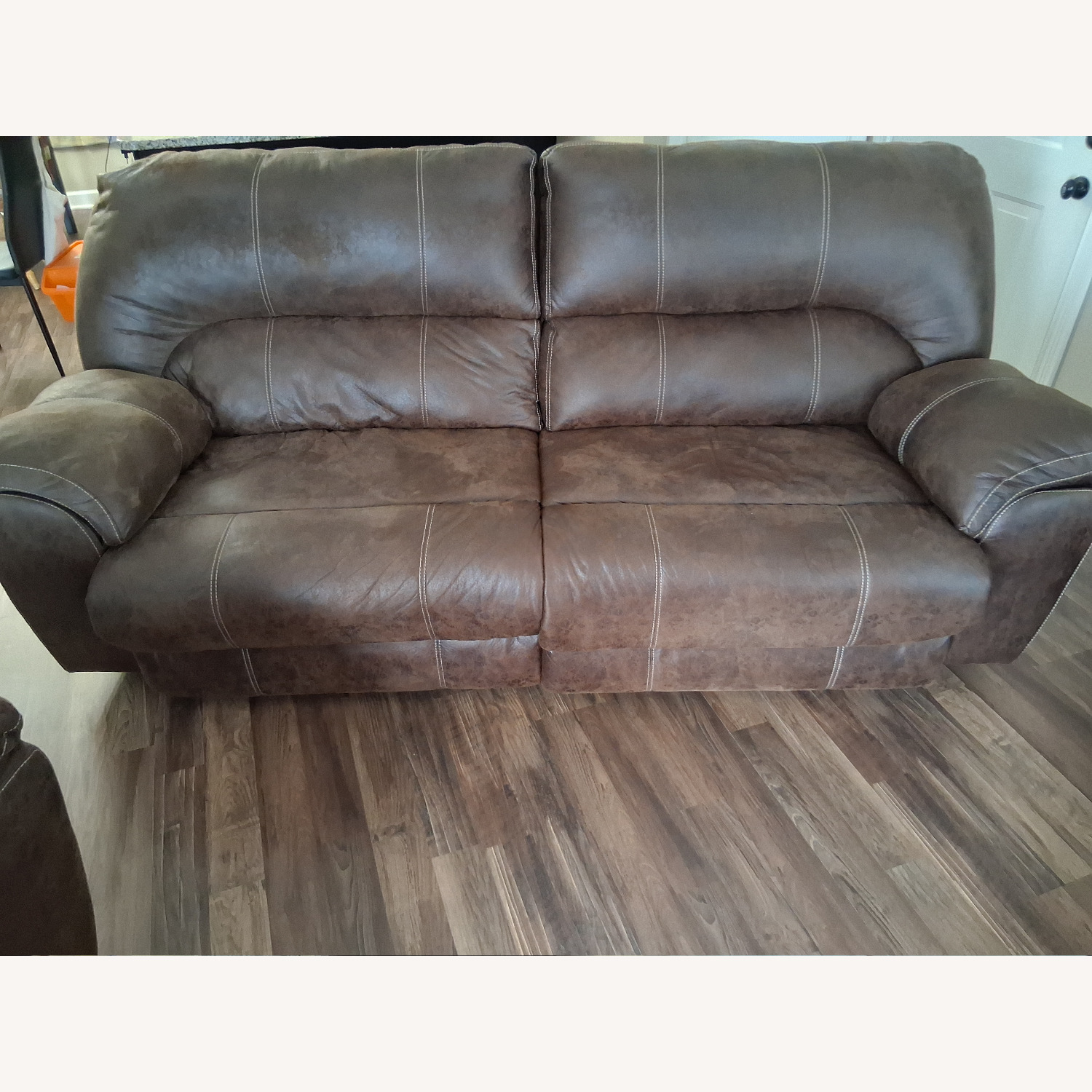 Stallion Brown Recliner Sofa - image-2