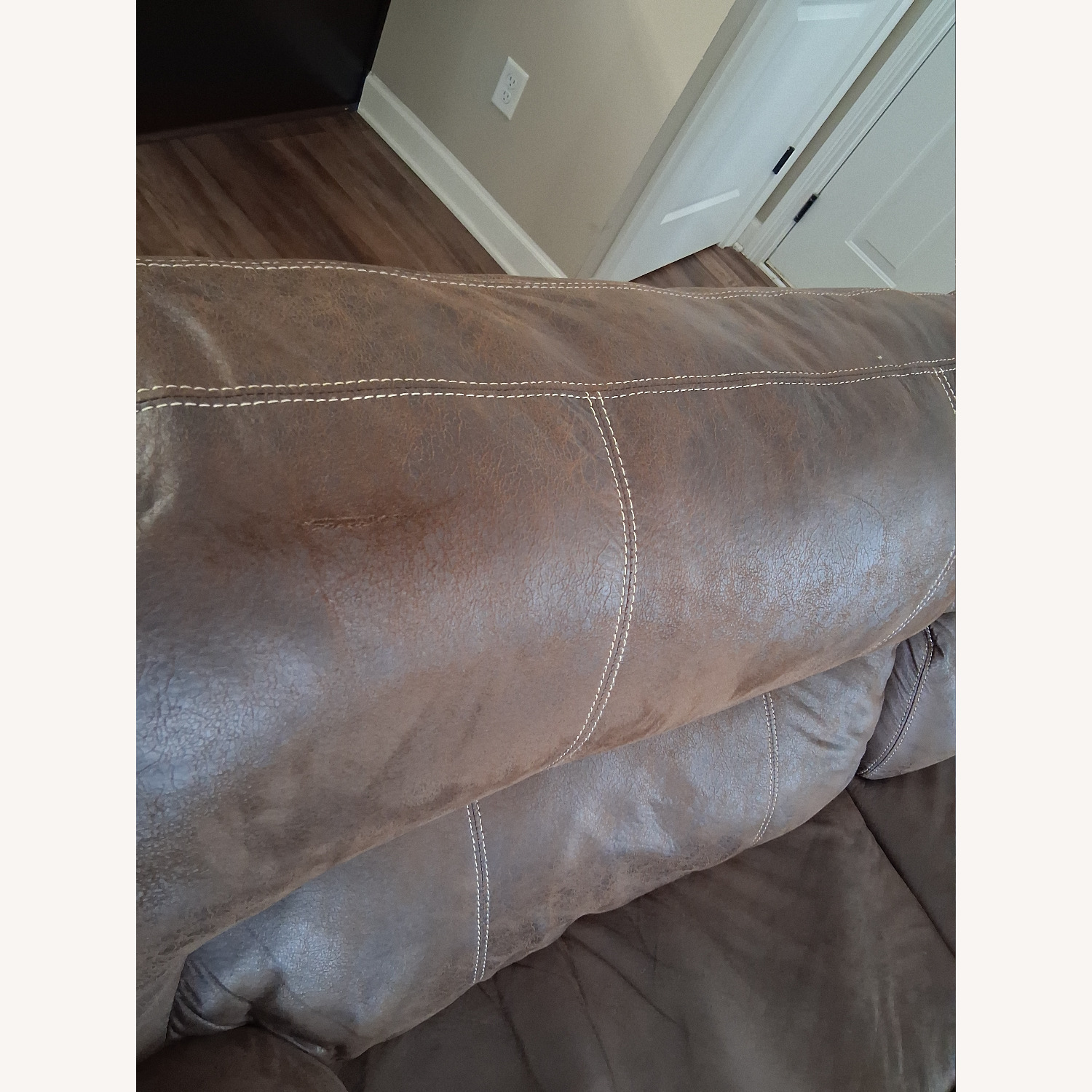 Stallion Brown Recliner Sofa - image-4
