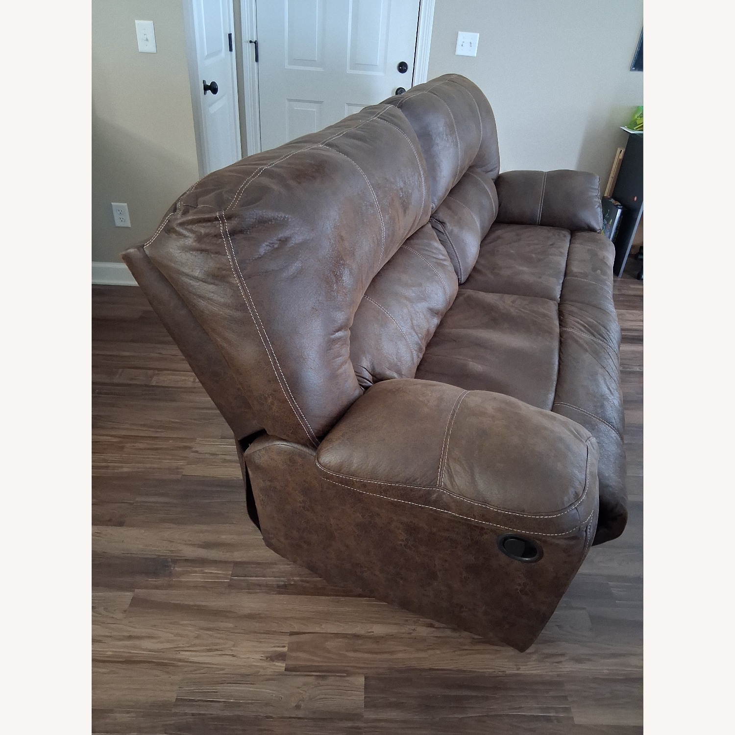 Stallion Brown Recliner Sofa - image-3