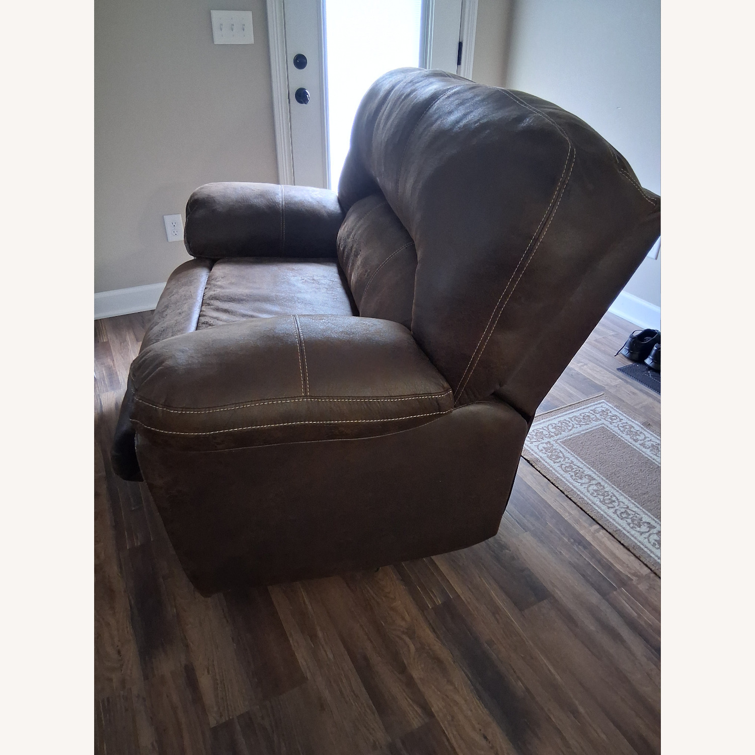 Stallion Brown Snuggle Recliner - image-3