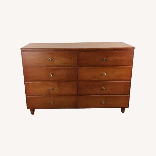 Used Mid Century Modern Maple 6 Drawer Lowboy Dresser for sale on AptDeco