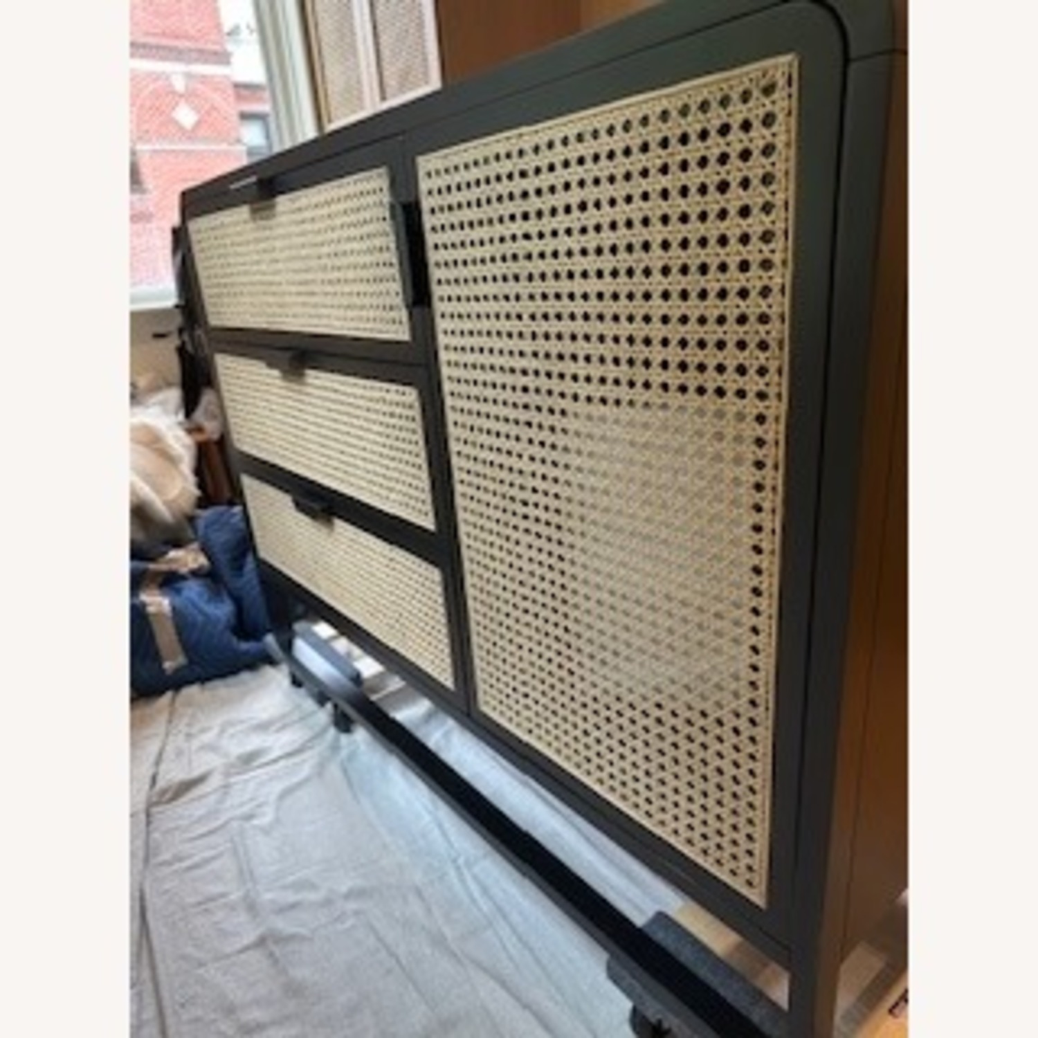 Crate & Barrel Anaise Cane 3-Drawer Chest  - image-3