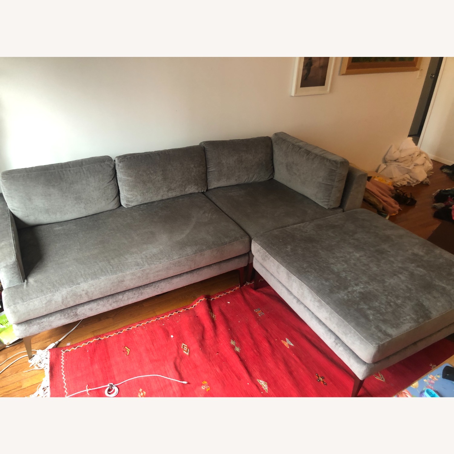 West Elm Andes Sectional in Gray  - image-1