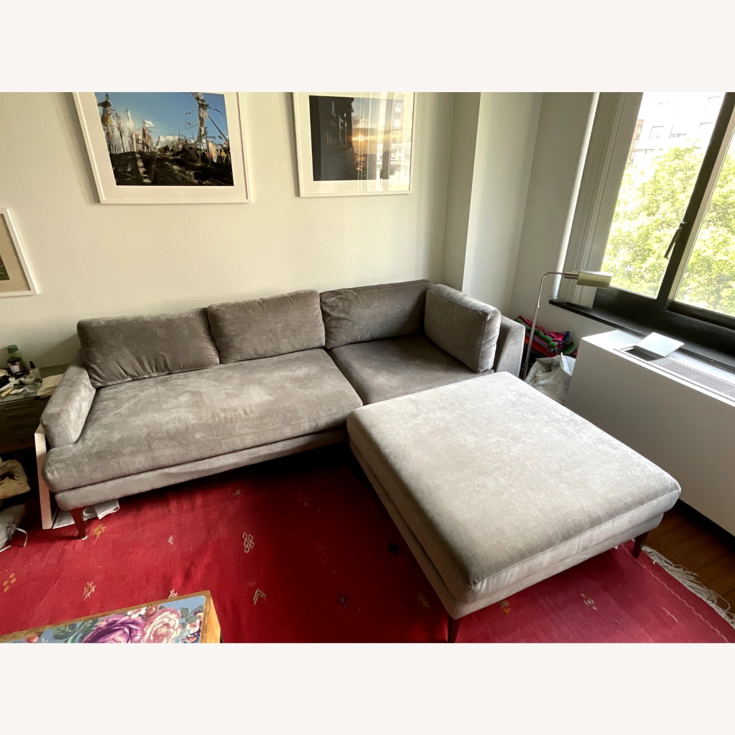 West Elm Andes Sectional in Gray  - image-3