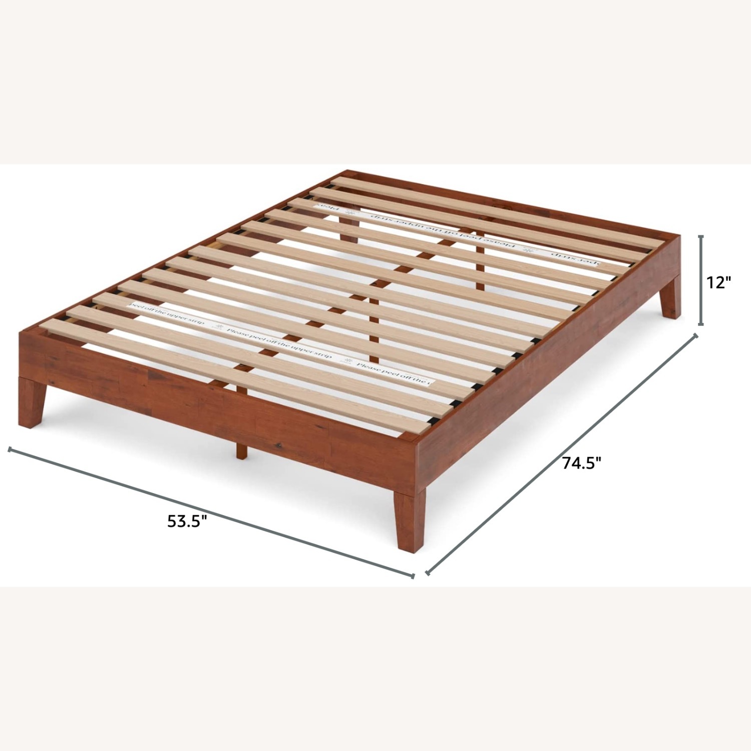 ZINUS Wen Deluxe Wood Platform Bed Frame - image-1