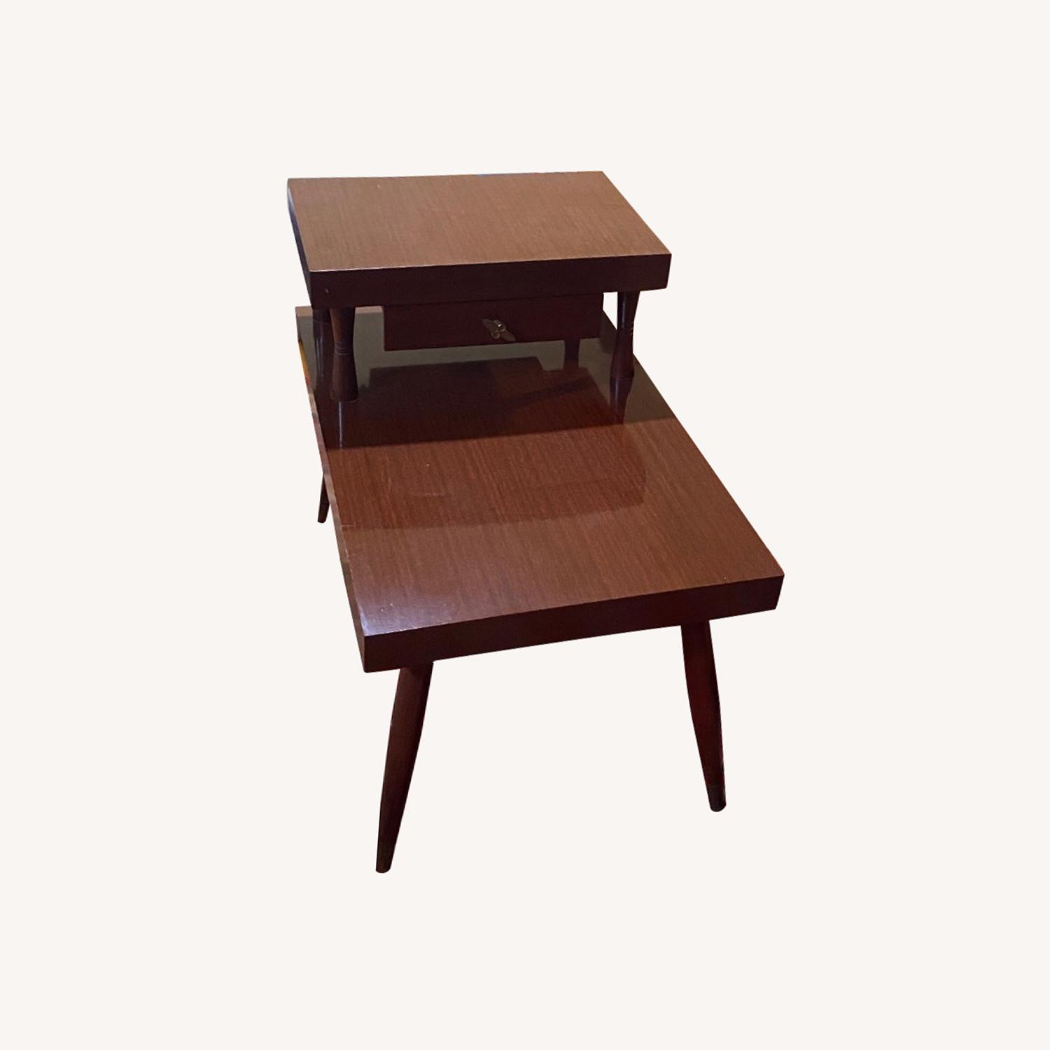 60’s Style Side Living Foom Tables with Drawers - image-0