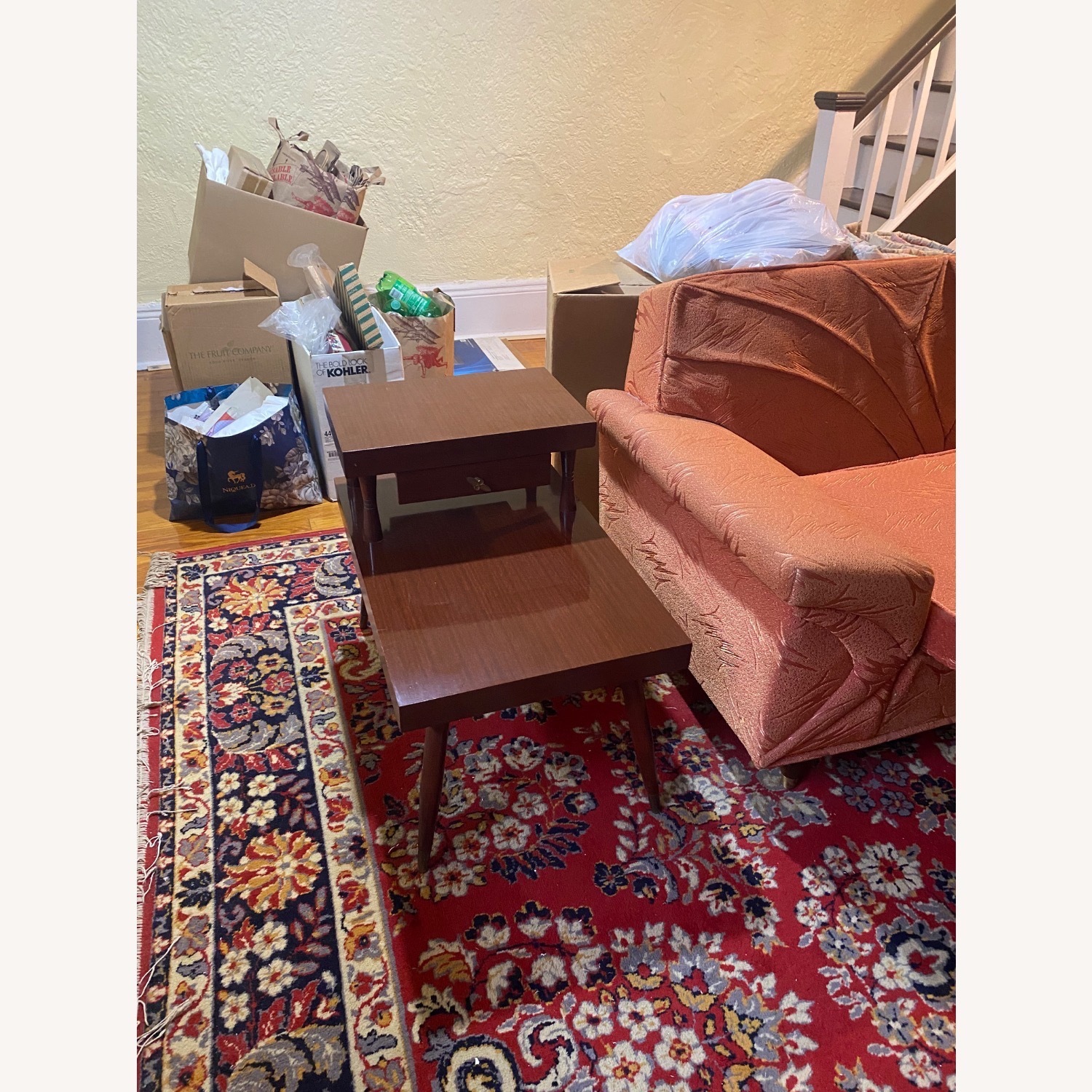 60’s Style Side Living Foom Tables with Drawers - image-1