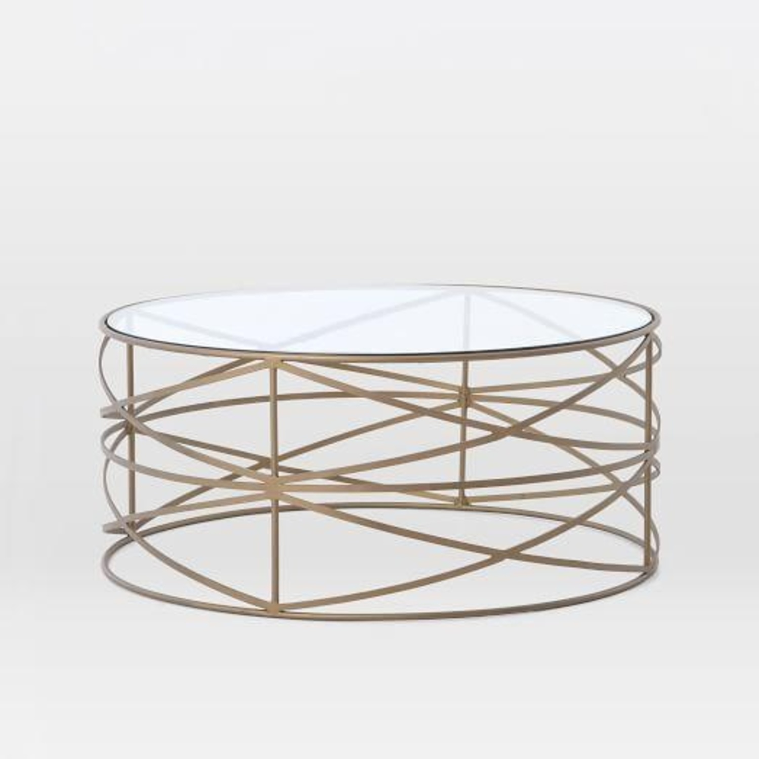 West Elm Glass Coffee Table - image-4