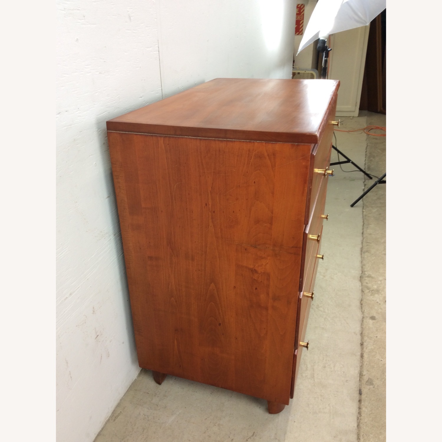 Mid Century Modern Maple Chest of Drawers - image-11