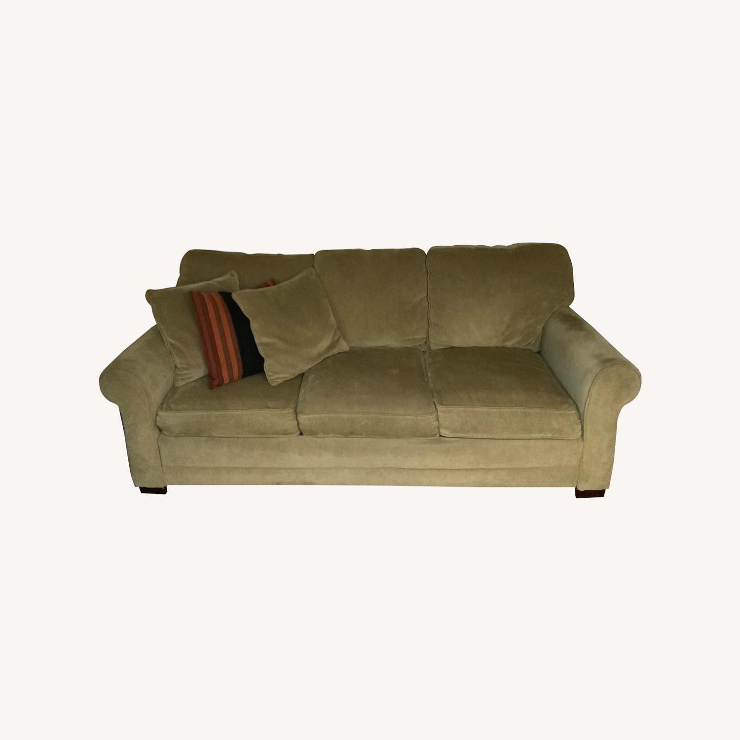 3-seater Sleeper Sofa in Green - image-0