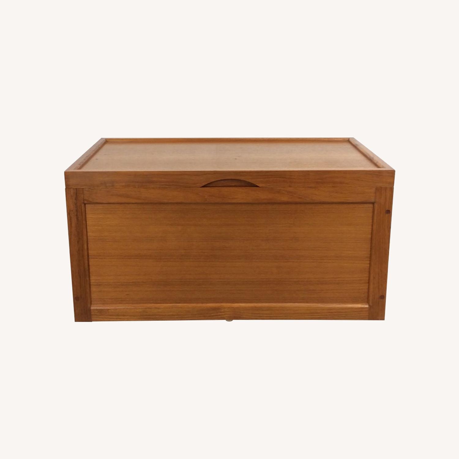 Danish Modern Style Teak Blanket Chest - image-0