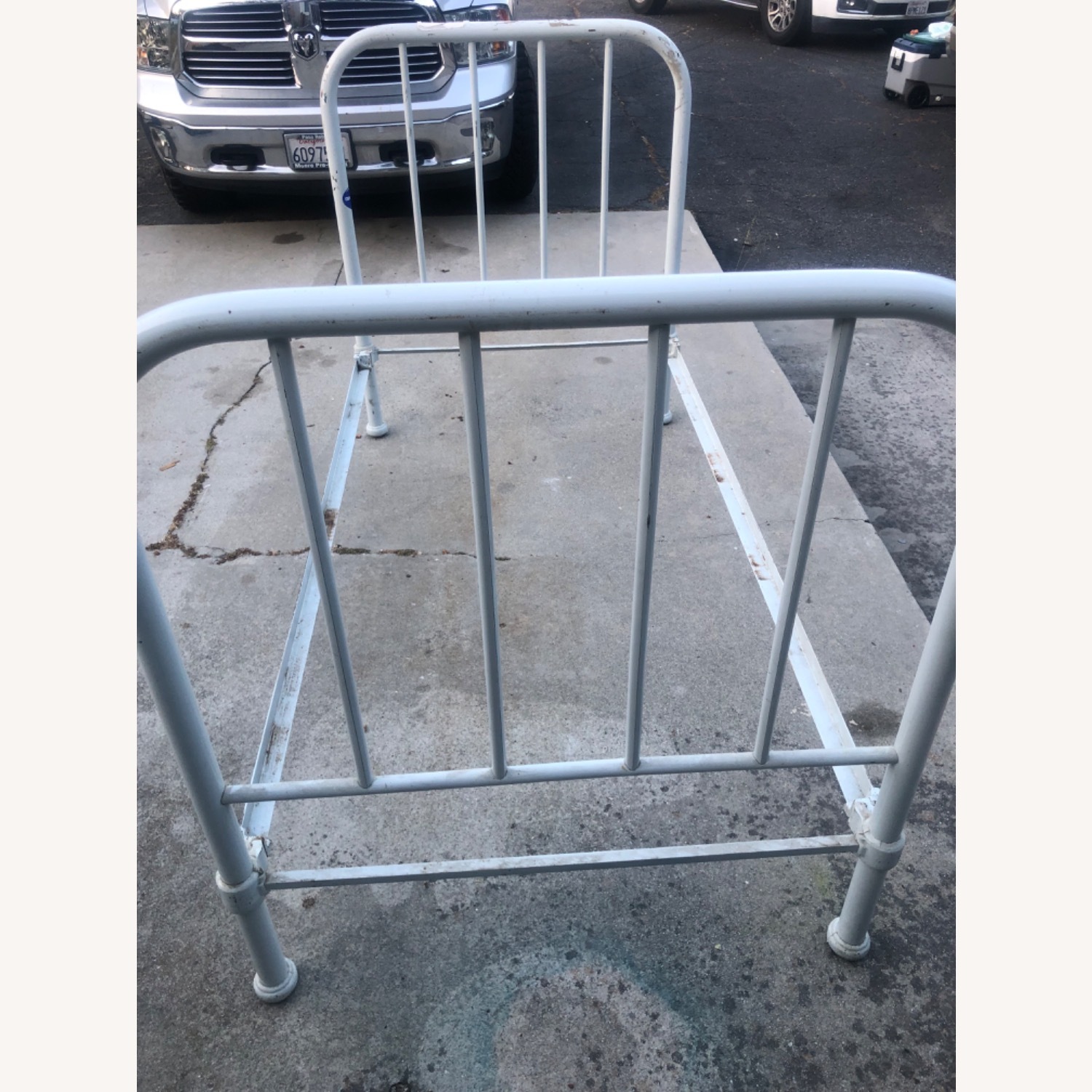 2 Antique/Vintage Cast IronBed Twin - image-1