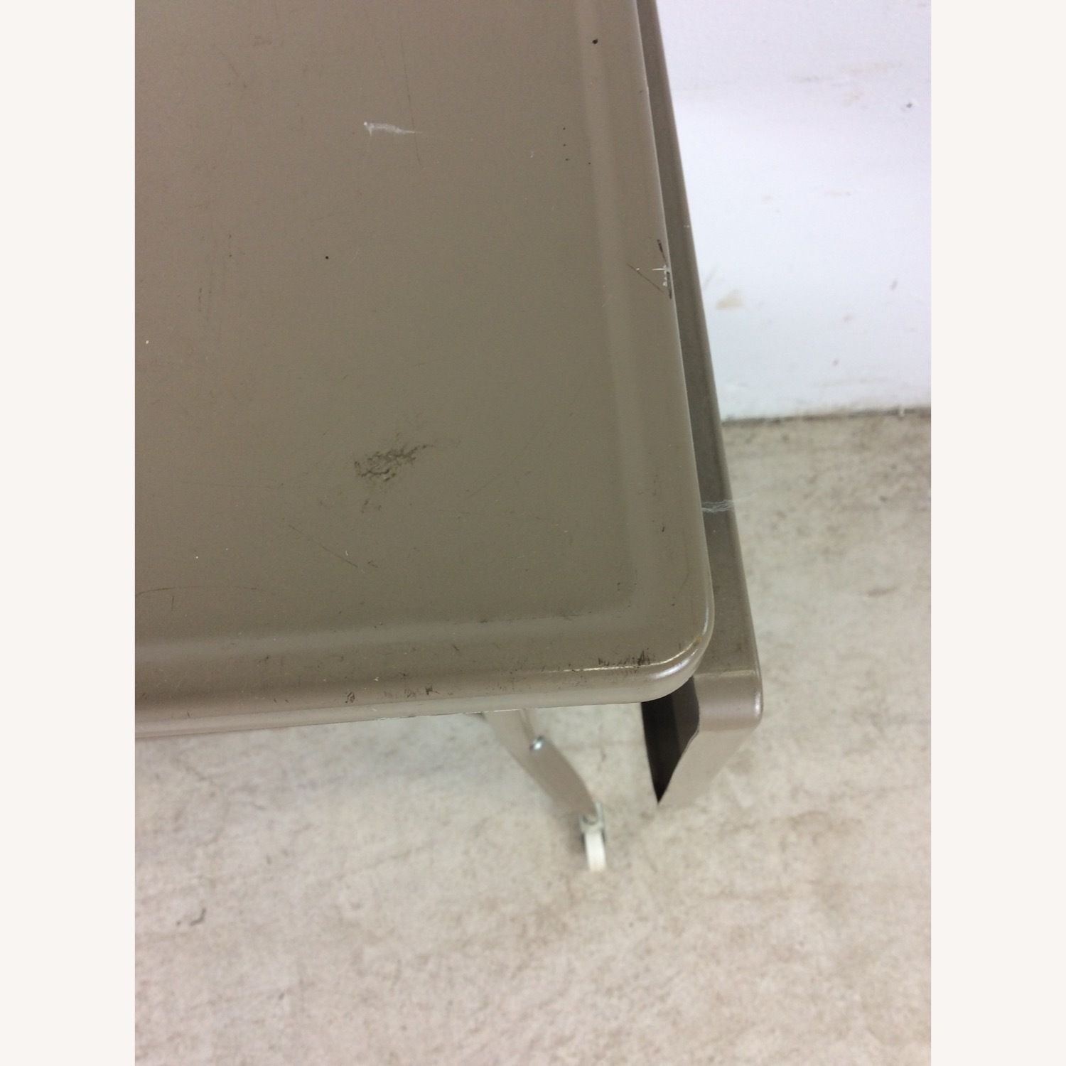 Industrial Typewriter Table with Drop Leafs - image-7