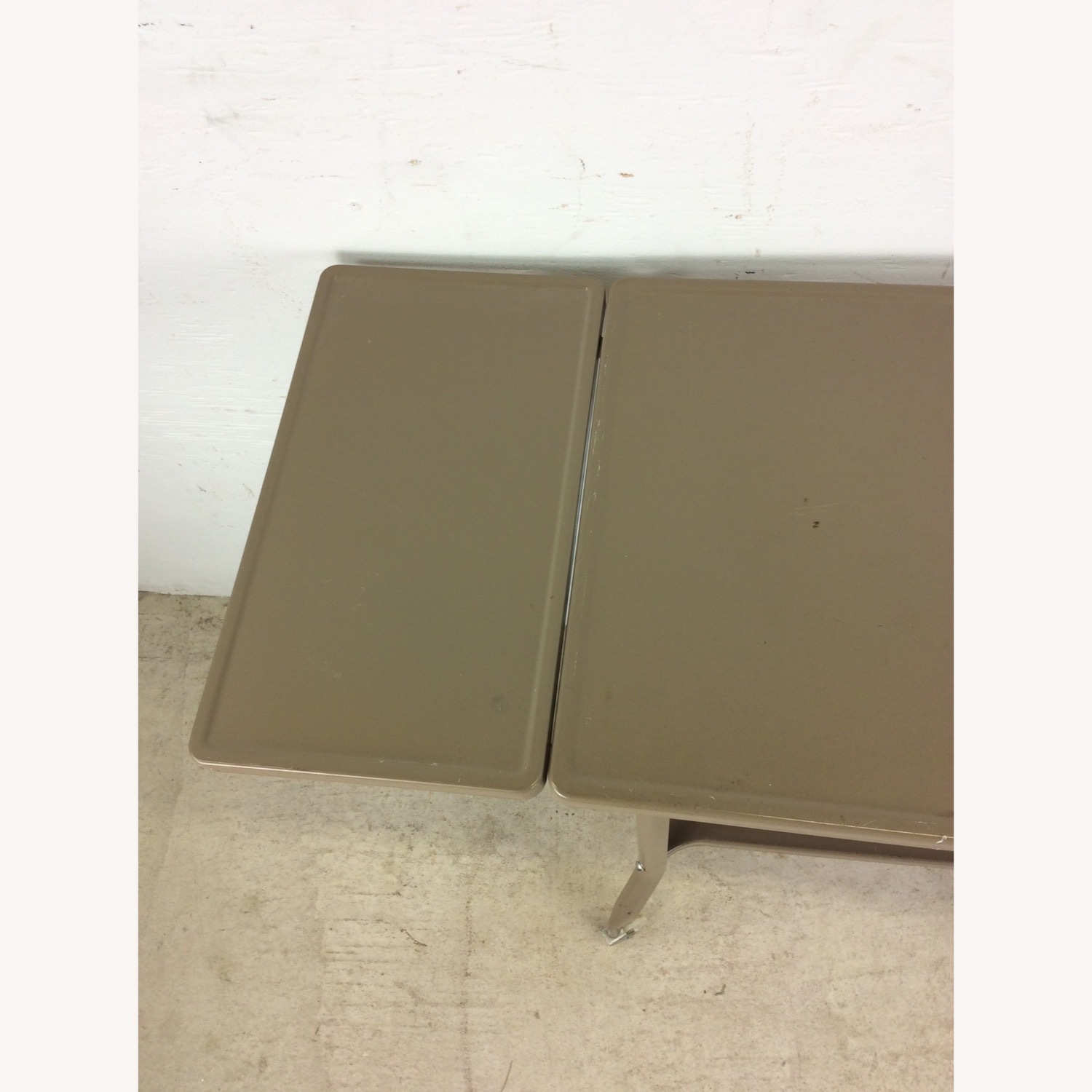 Industrial Typewriter Table with Drop Leafs - image-10