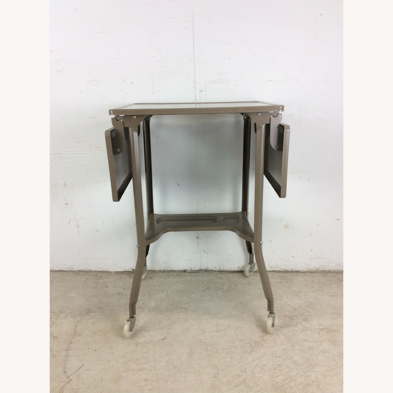 Industrial Typewriter Table with Drop Leafs - image-25
