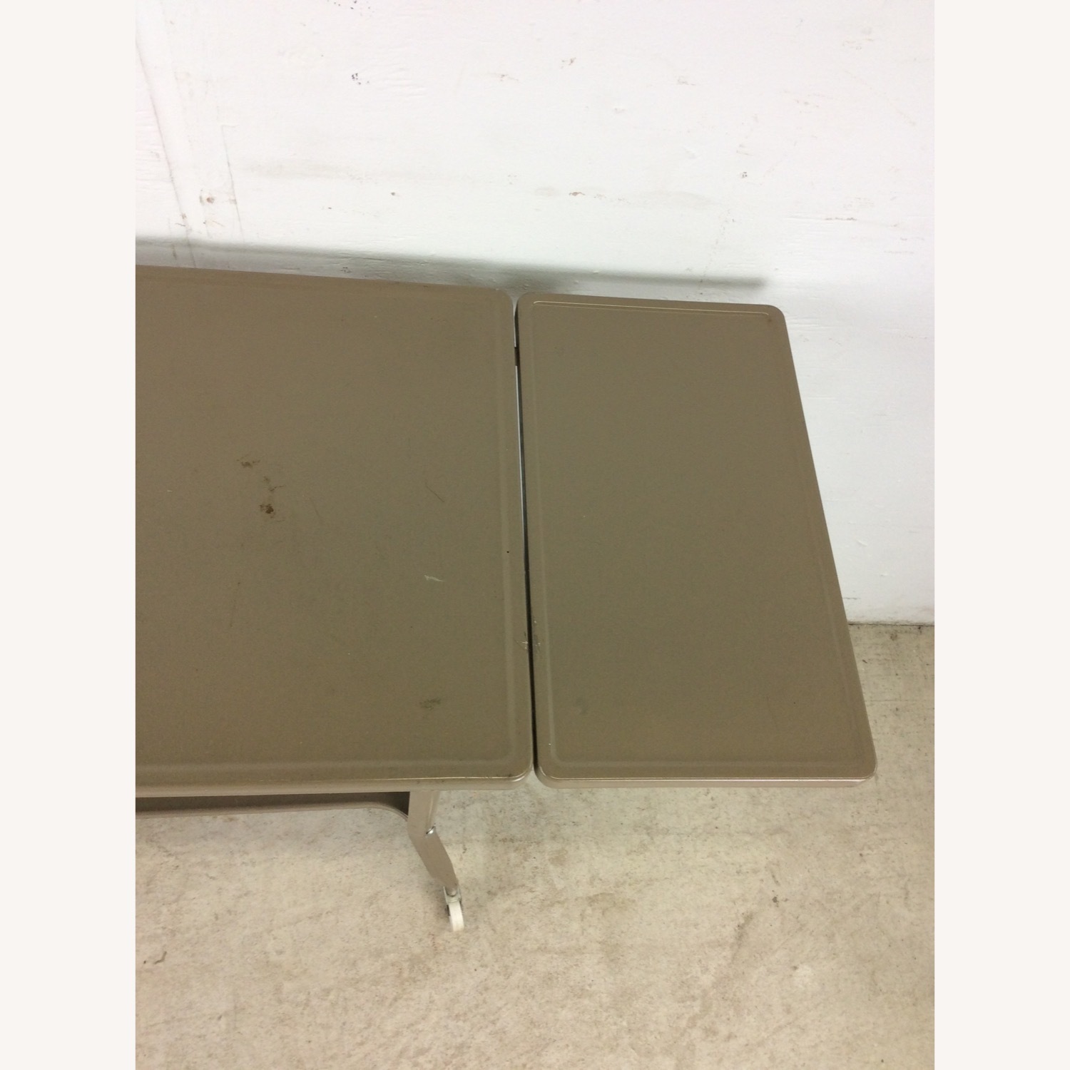 Industrial Typewriter Table with Drop Leafs - image-11