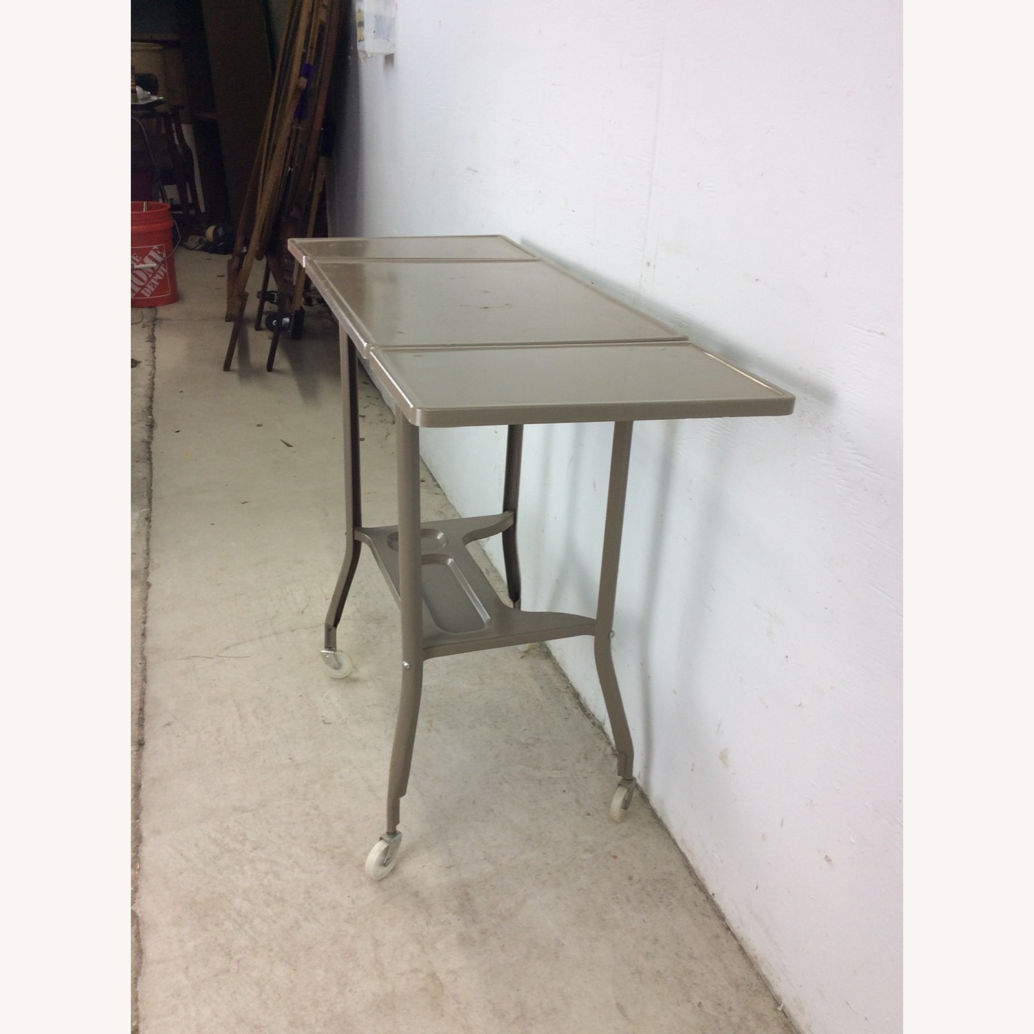 Industrial Typewriter Table with Drop Leafs - image-20