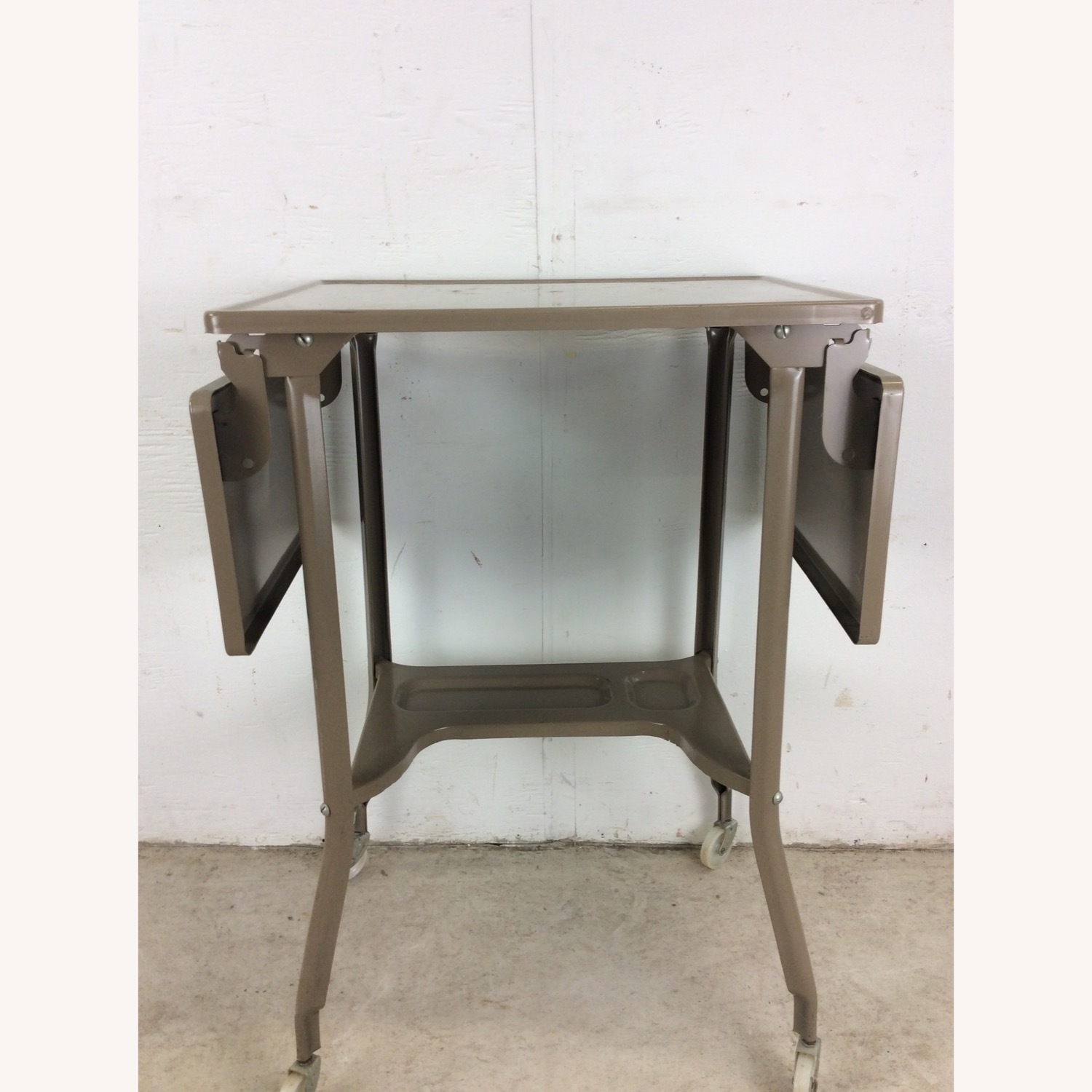 Industrial Typewriter Table with Drop Leafs - image-26