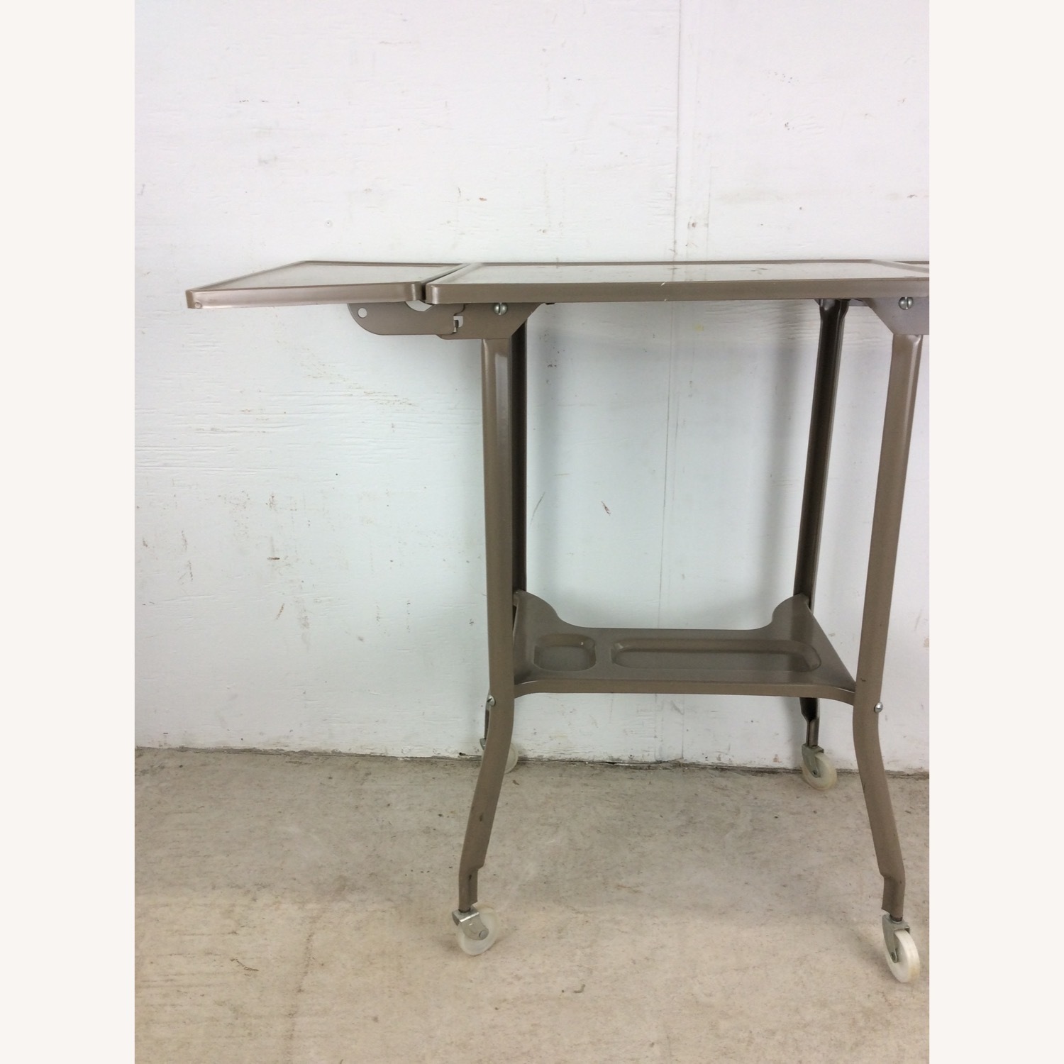 Industrial Typewriter Table with Drop Leafs - image-13