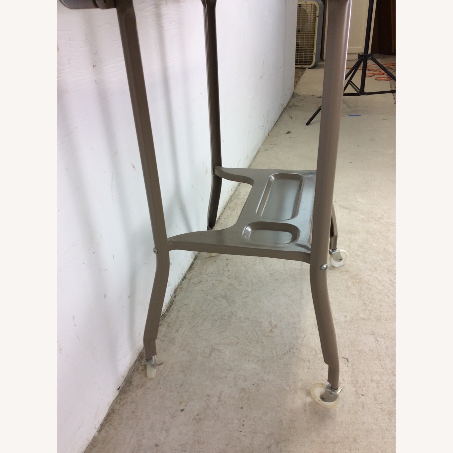 Industrial Typewriter Table with Drop Leafs - image-22