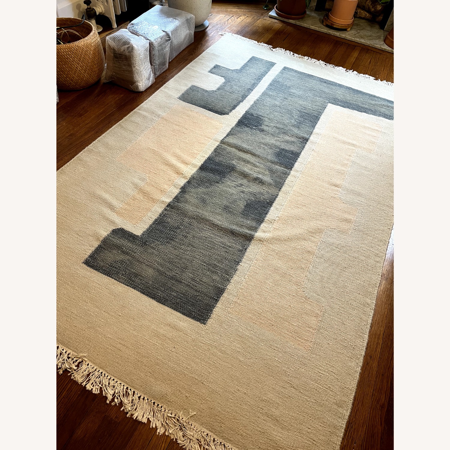 CB2 Leanne Ford Block Color Rug - image-2