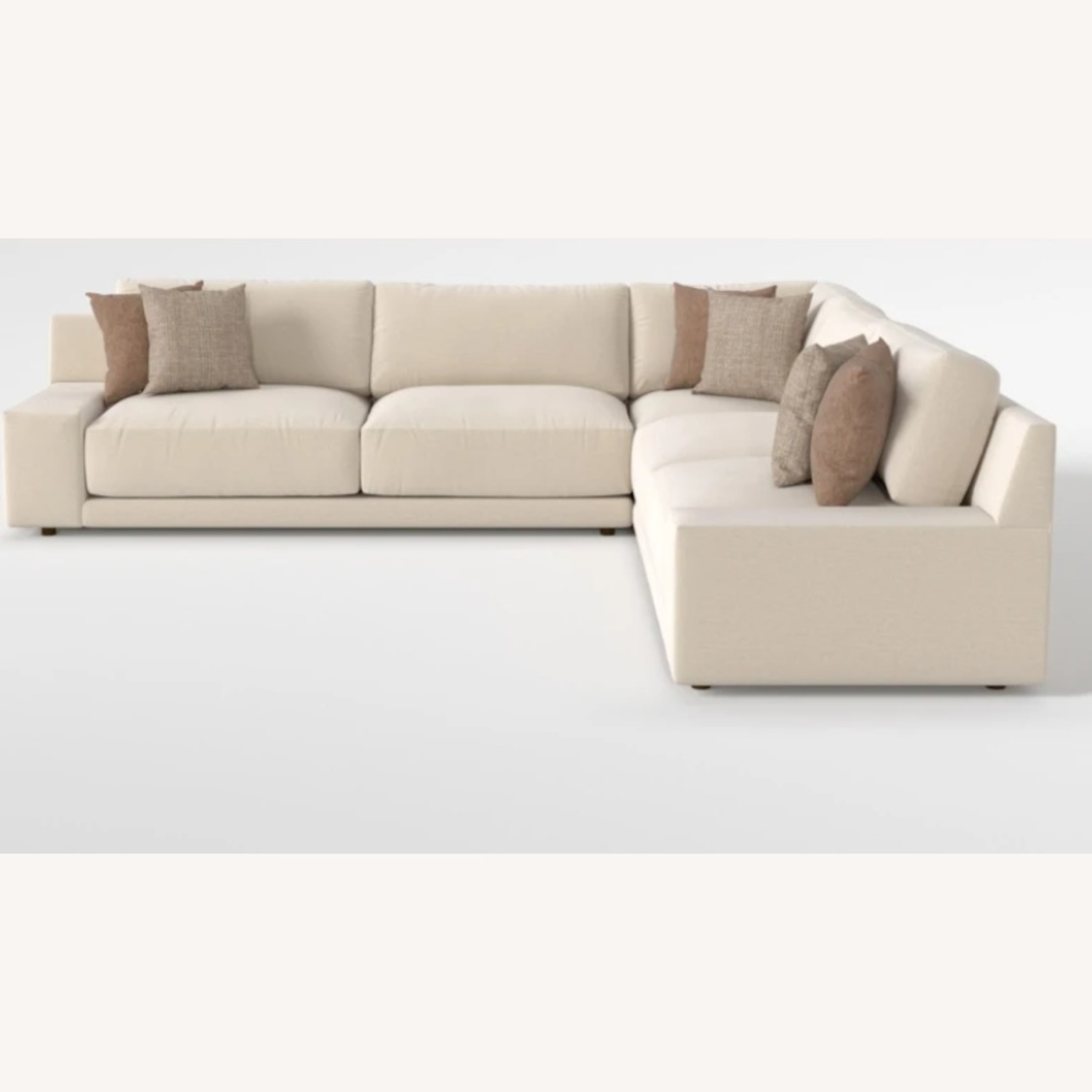 Oasis White Crypton 3 piece sectional - image-4