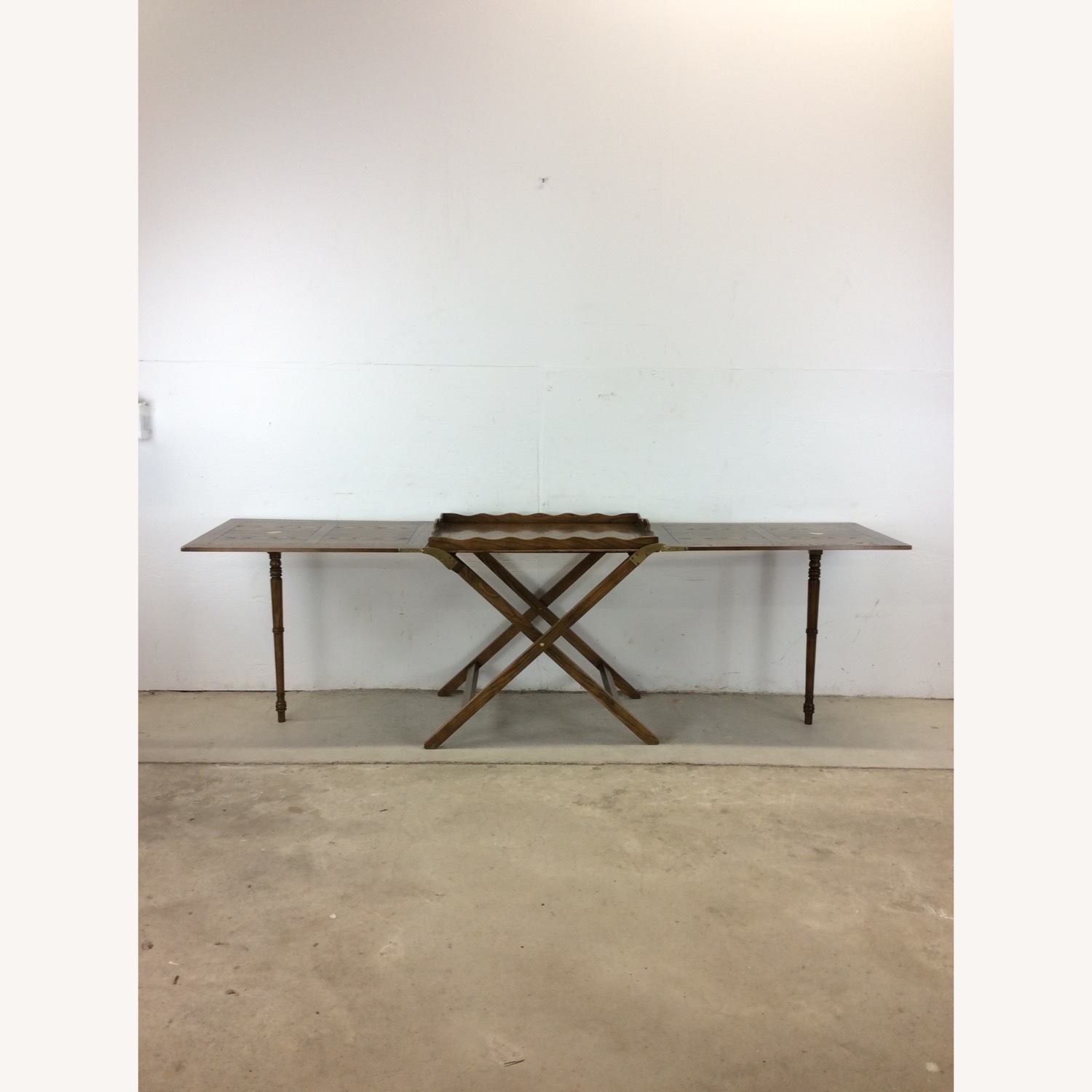 Vintage Campaign Serving Tray with 2 Folding Leafs - image-18