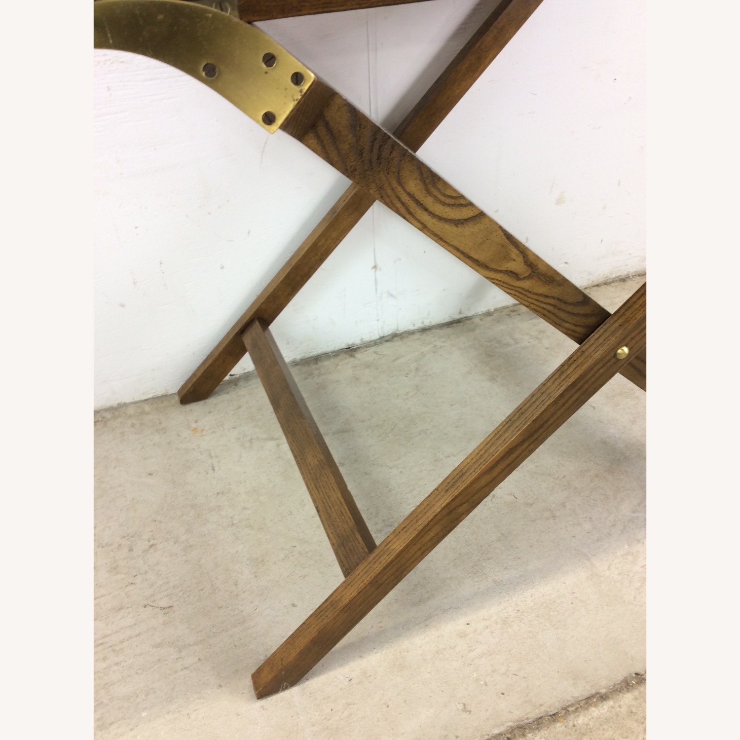 Vintage Campaign Serving Tray with 2 Folding Leafs - image-13