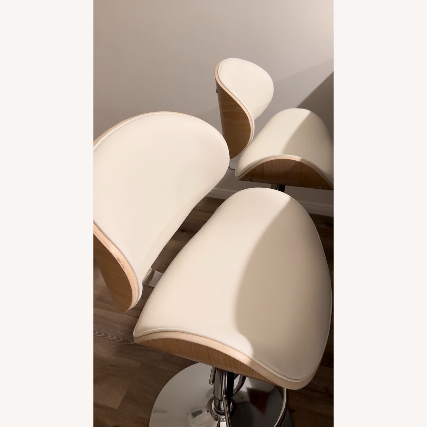 Edgy Wooden Barstools  - image-2