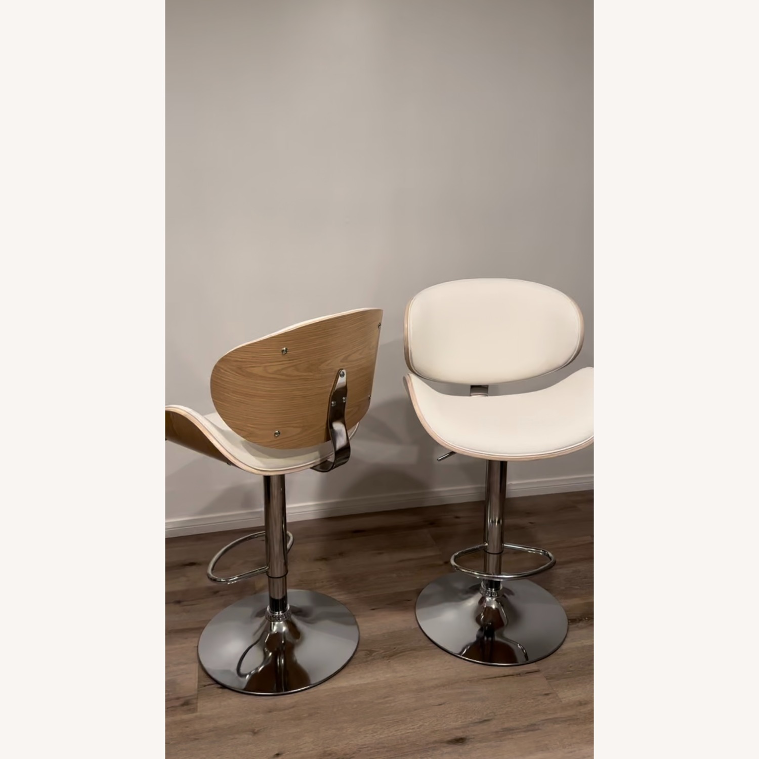 Edgy Wooden Barstools  - image-1