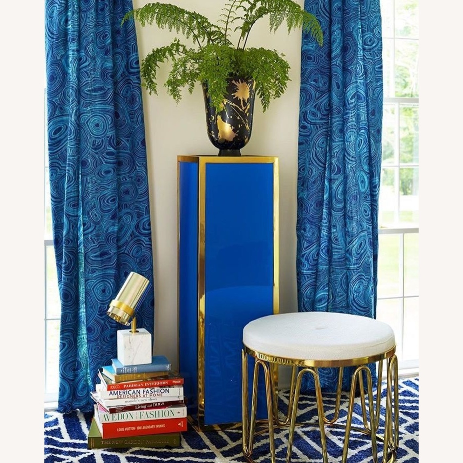 Jonathan Adler Lucite Pedestal Table  - image-6