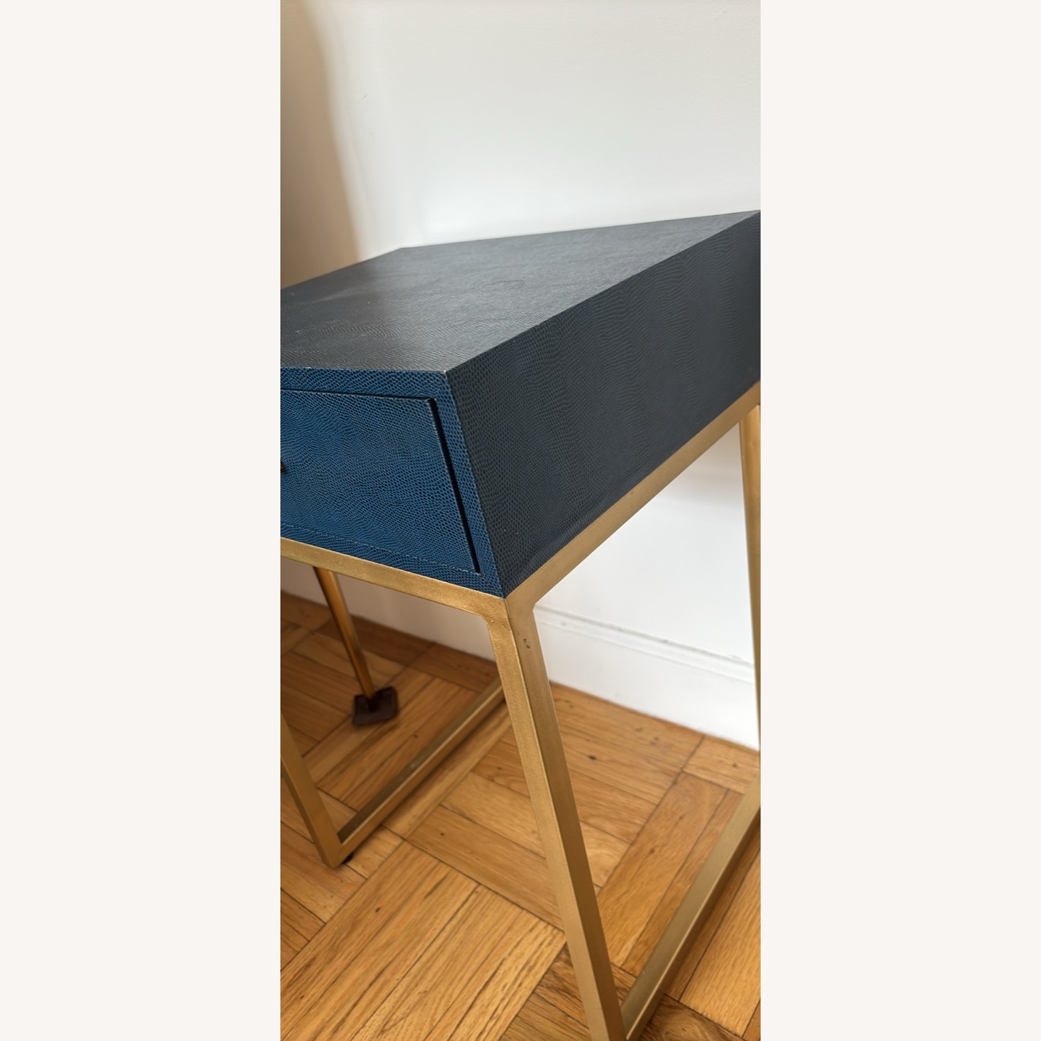 Navy Shagreen Side Tables - image-3