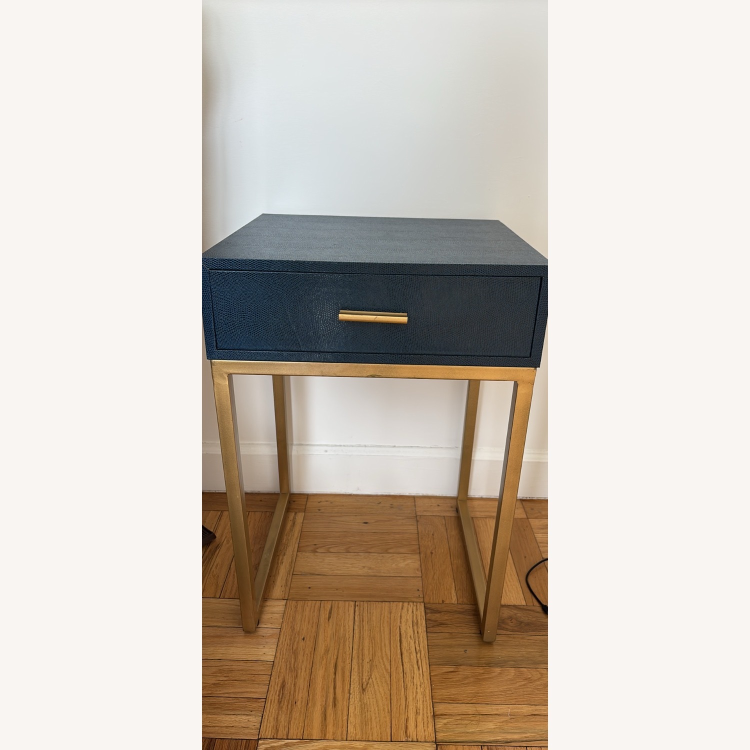 Navy Shagreen Side Tables - image-1