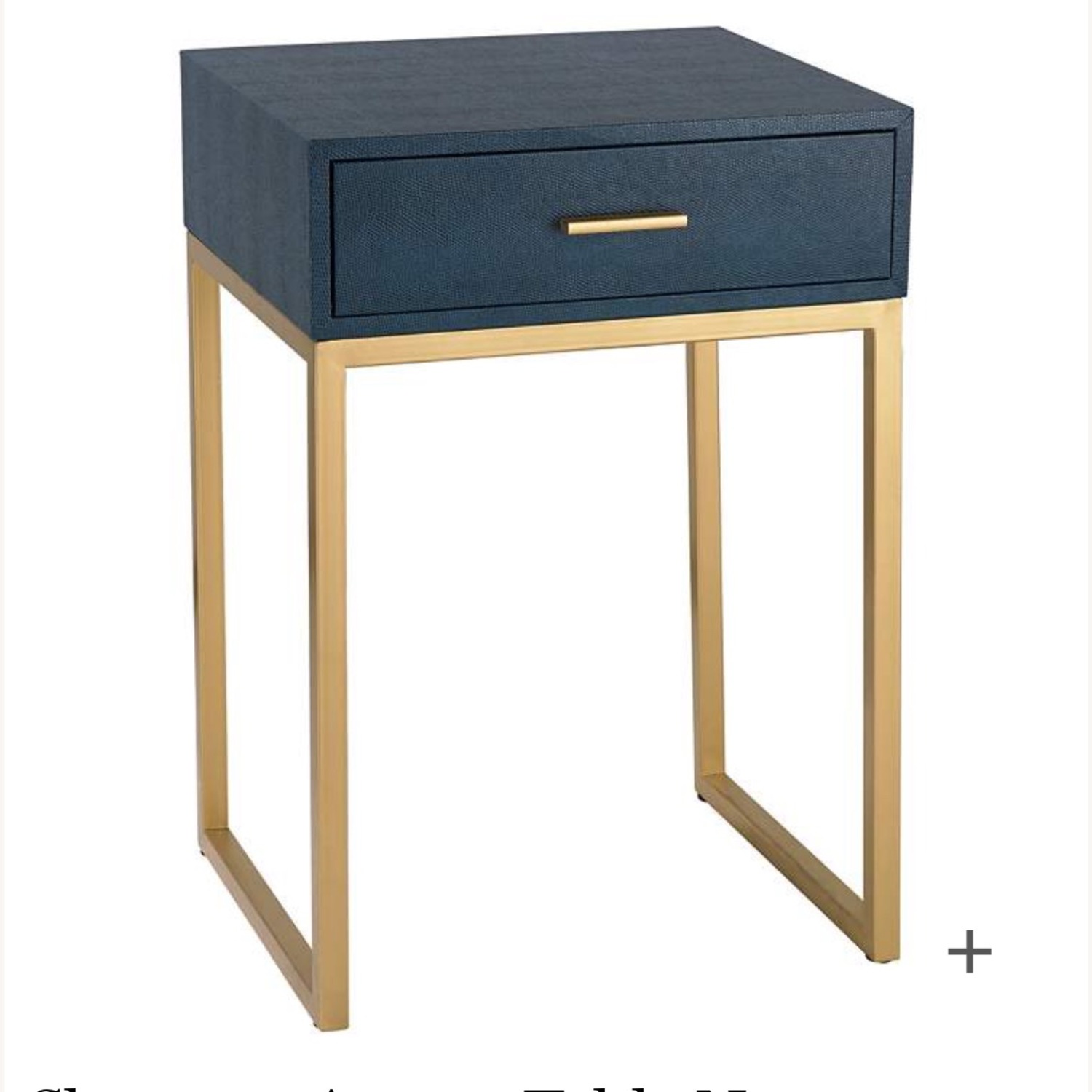 Navy Shagreen Side Tables - image-2