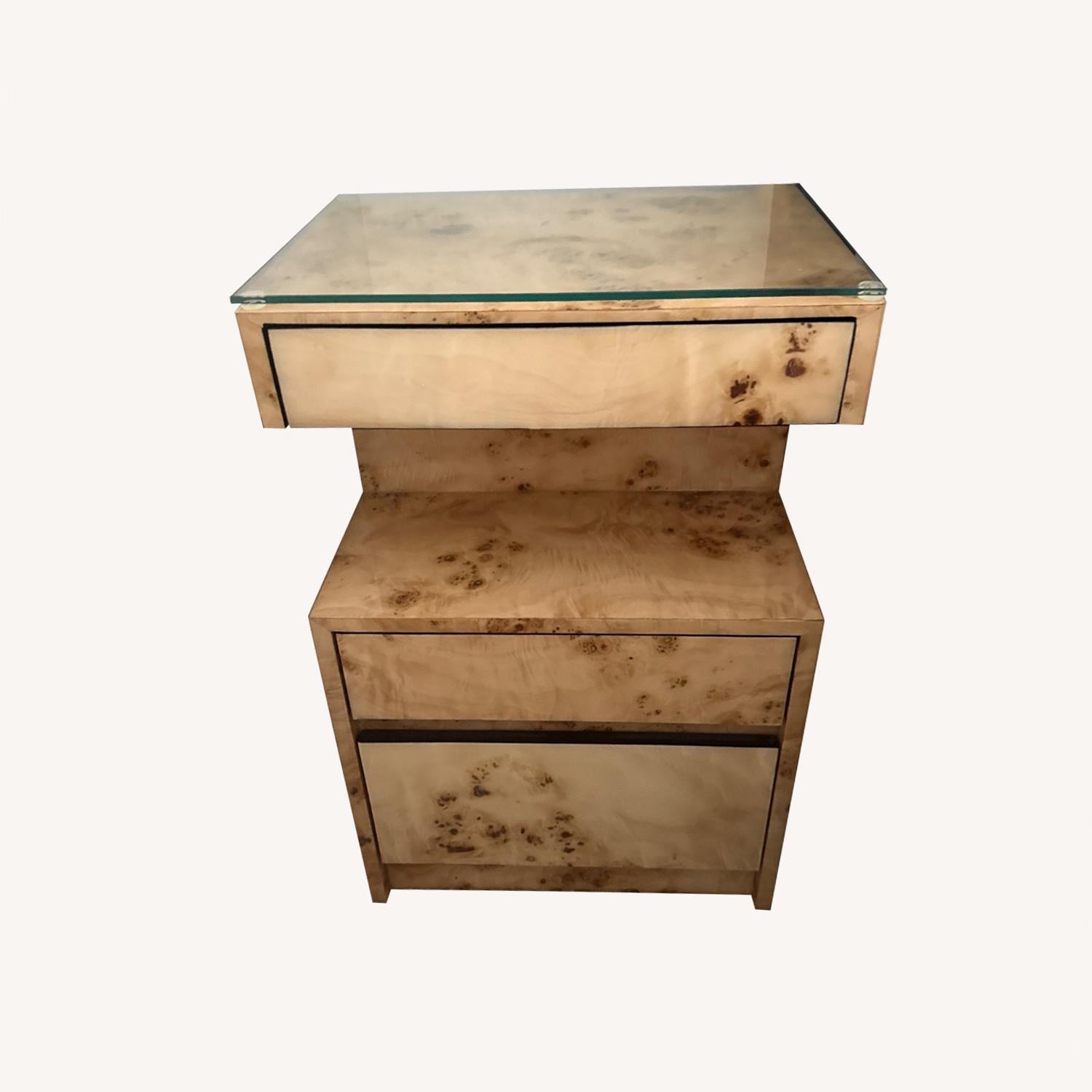 Burl Wood Home Nature Custom Nightstands - image-0