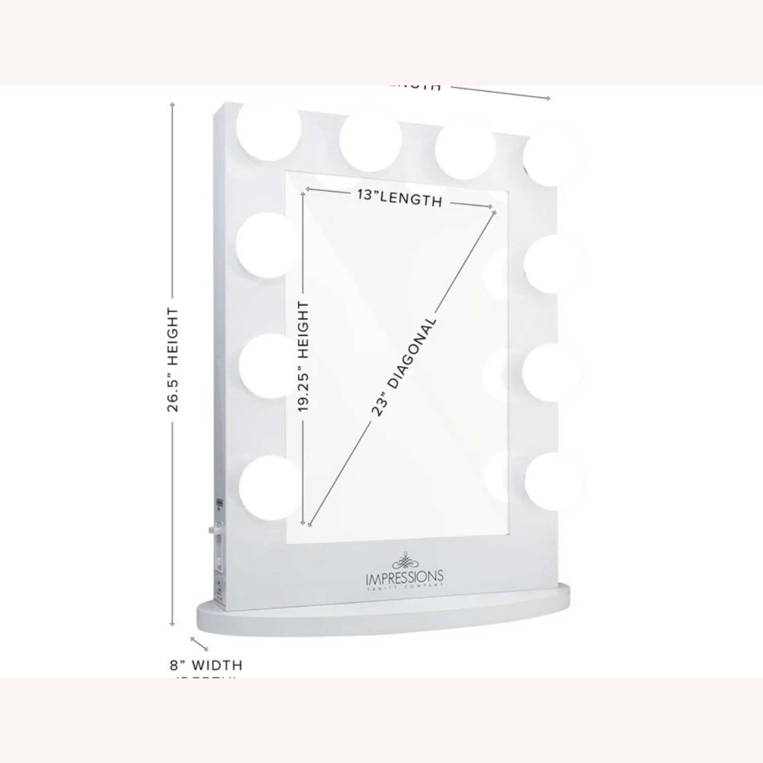 Impressions Vanity Mirror Hollywood Iconic - image-2