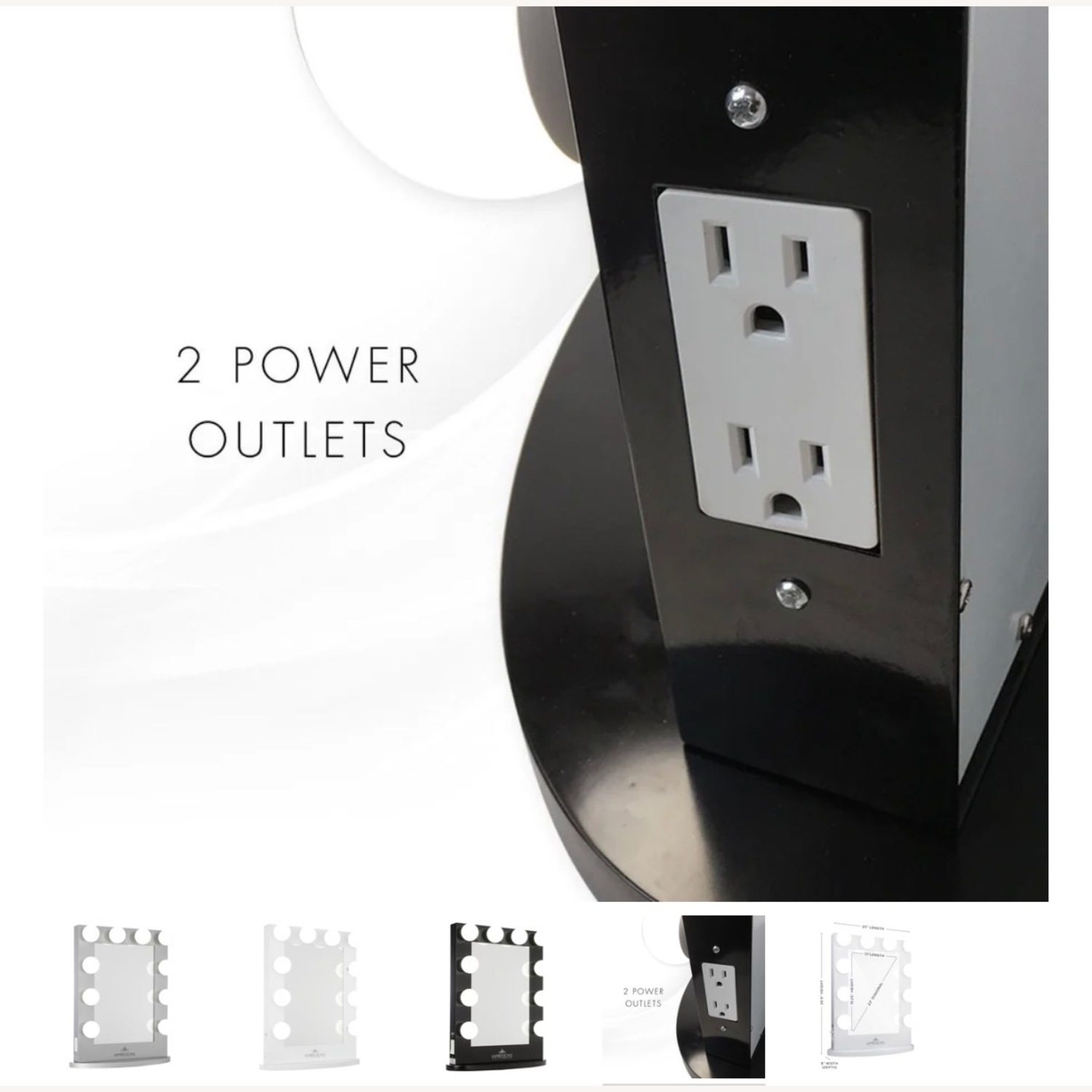 Impressions Vanity Mirror Hollywood Iconic - image-3