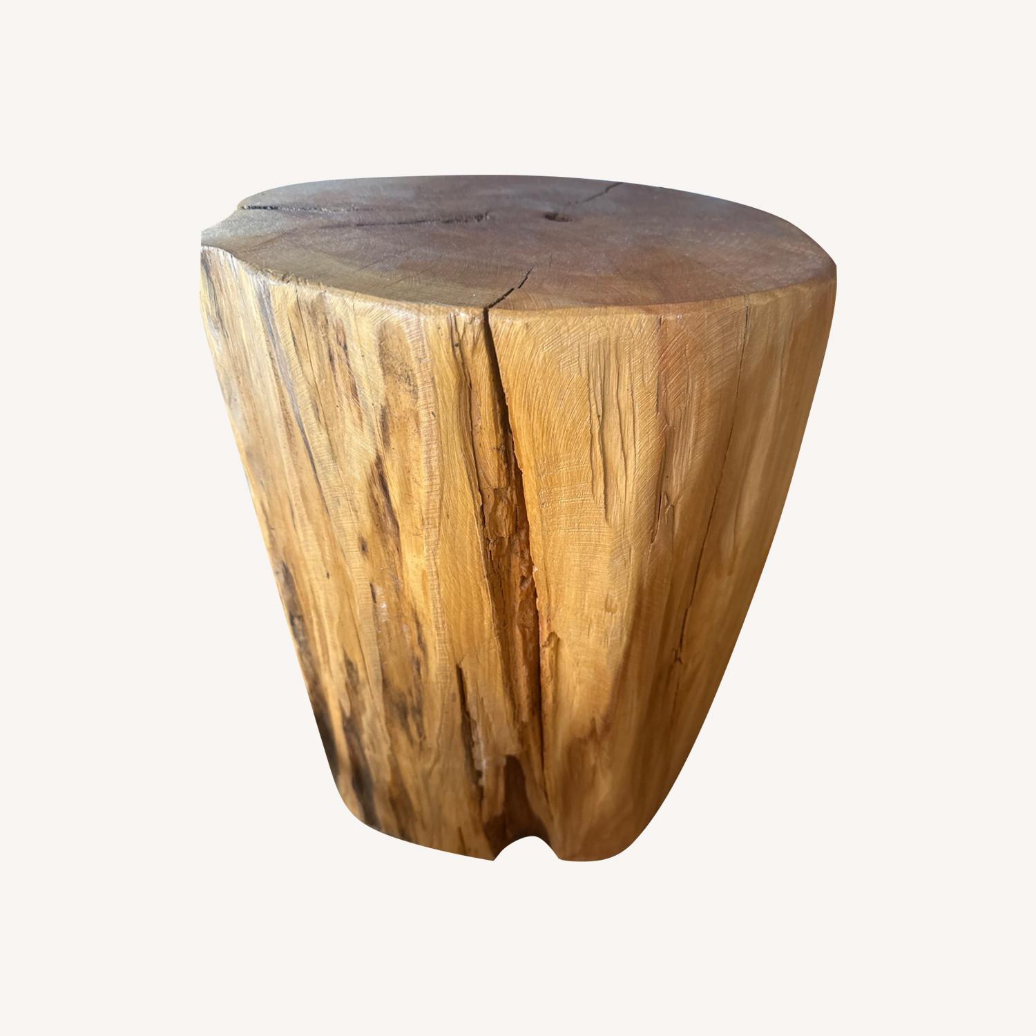 West Elm Tree Stump Side Table - image-0