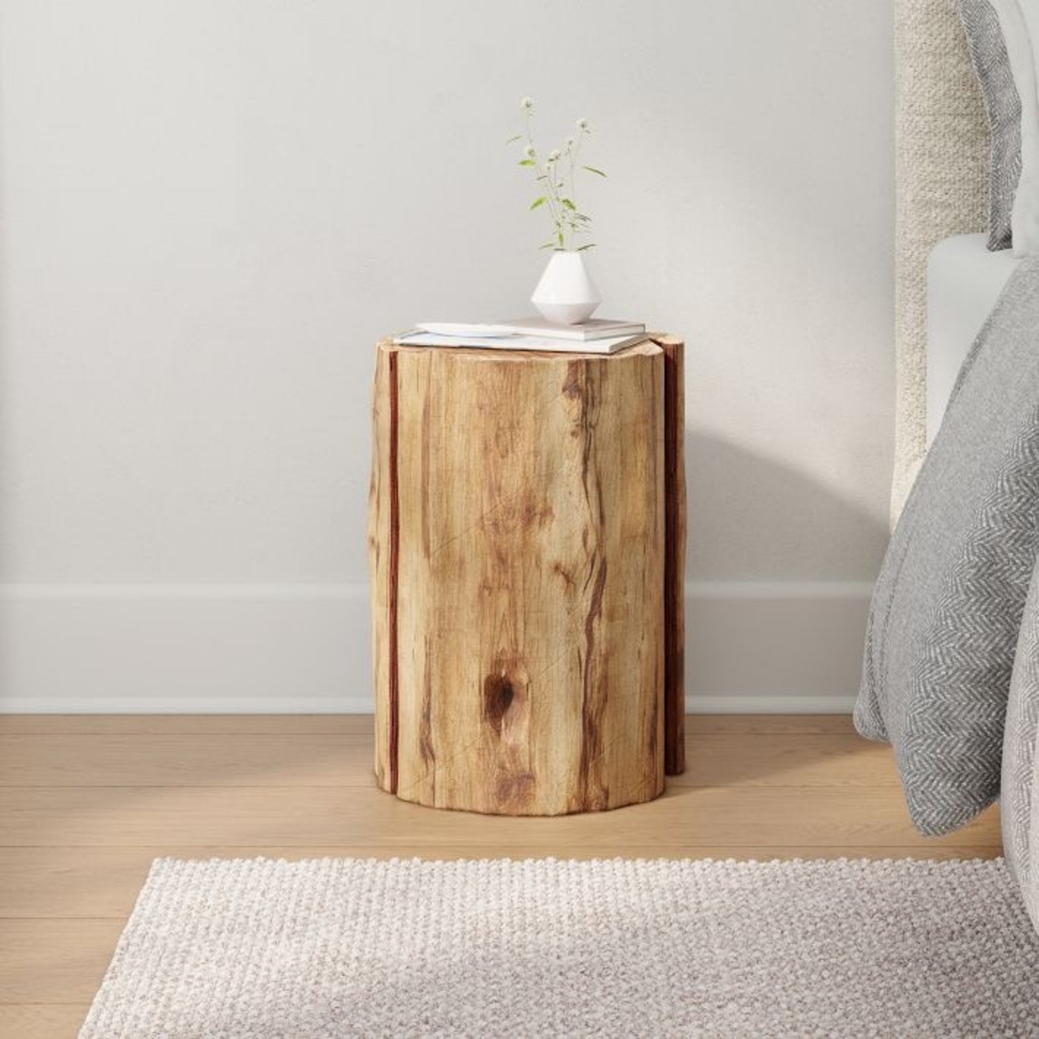 West Elm Tree Stump Side Table - image-8