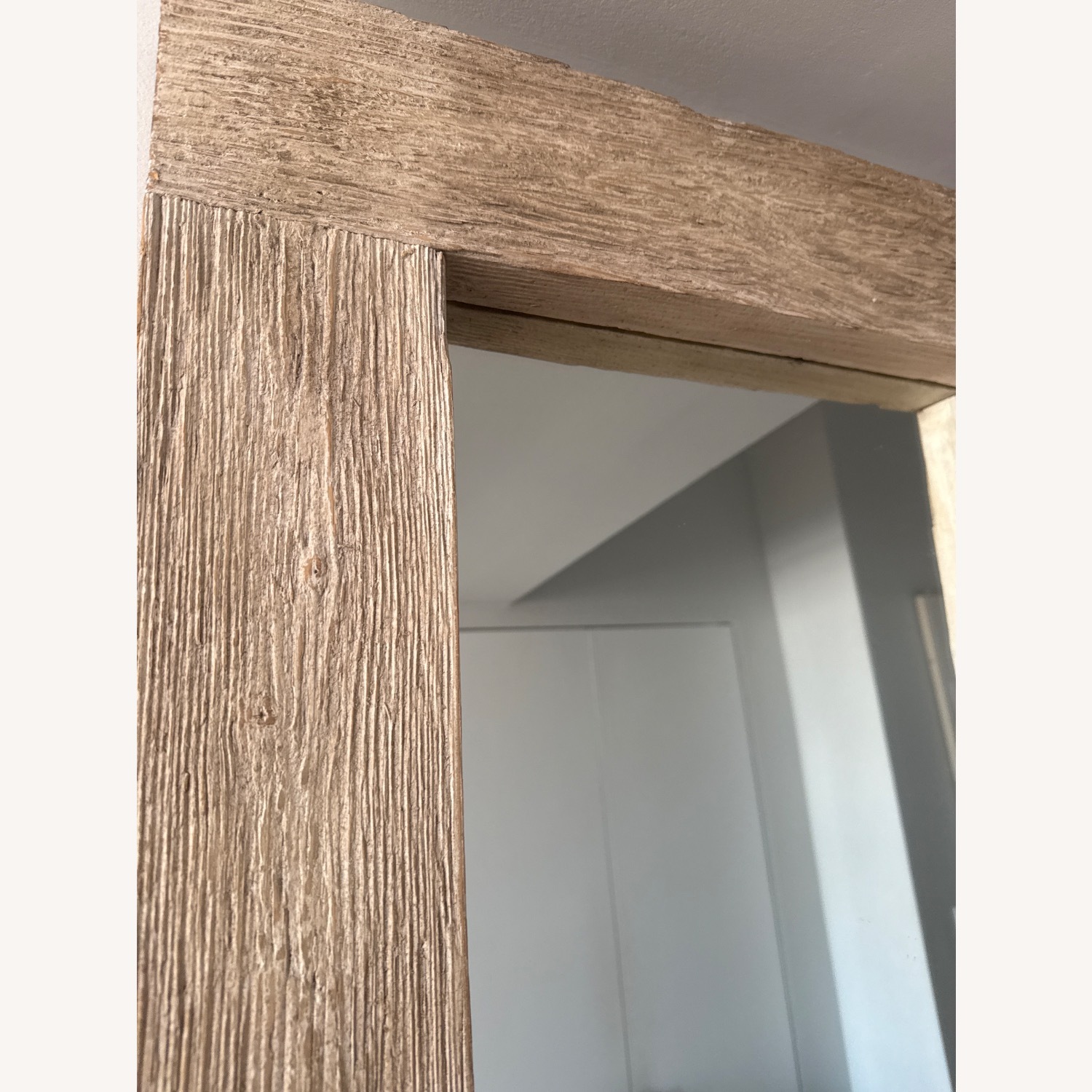 RH Reclaimed Railroad Ties Floor Mirror - image-3