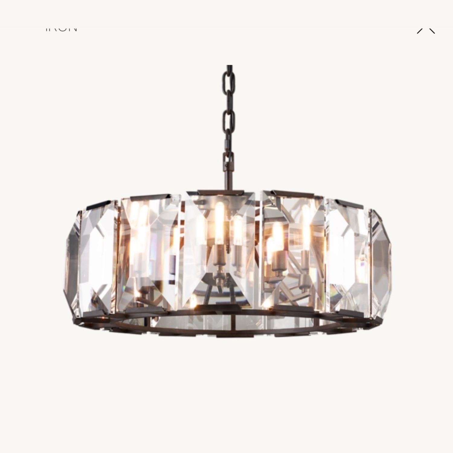 RH Harlow Crystal Round Chandelier 31" - image-3