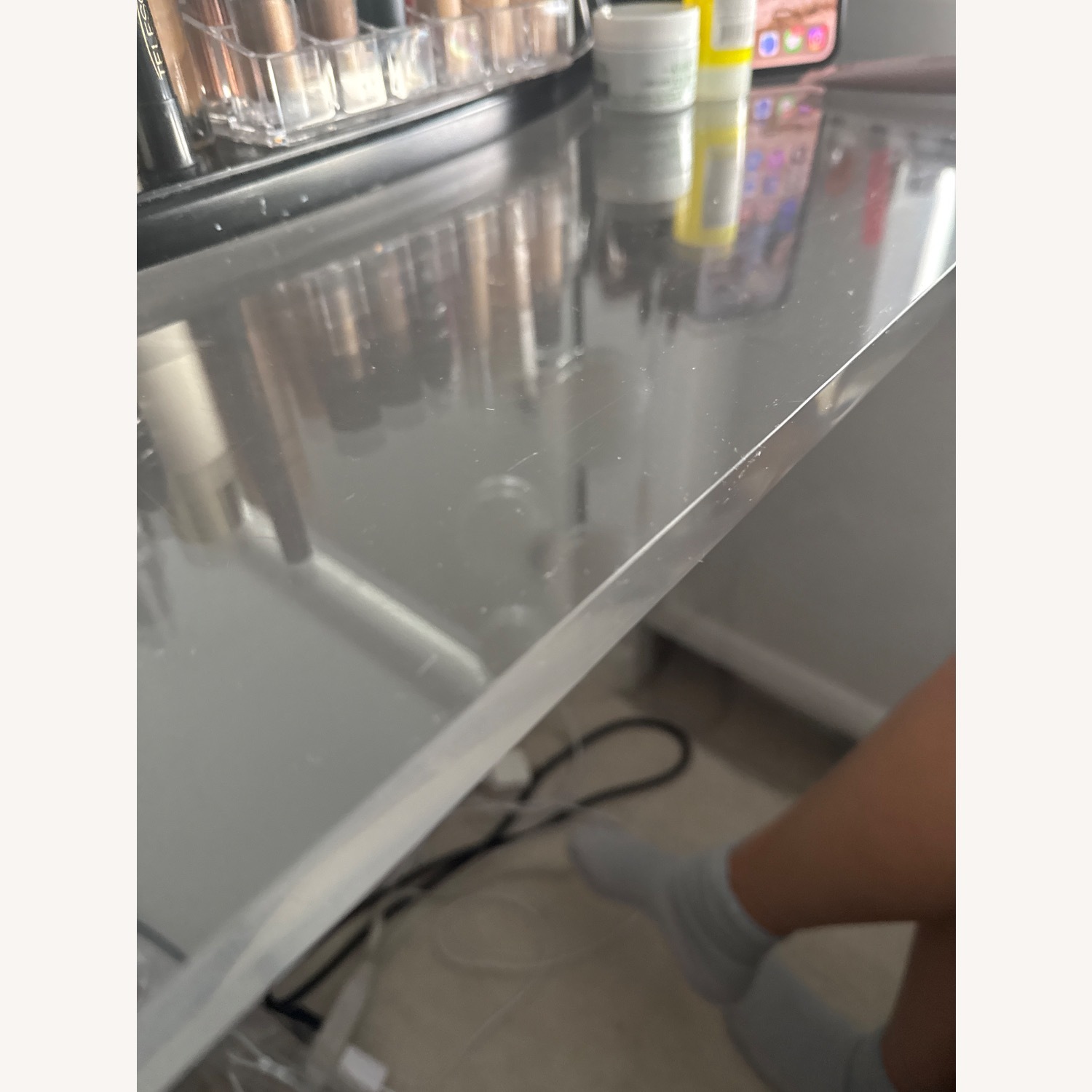 CB2 Peekaboo 38" Acrylic Console Table - image-4