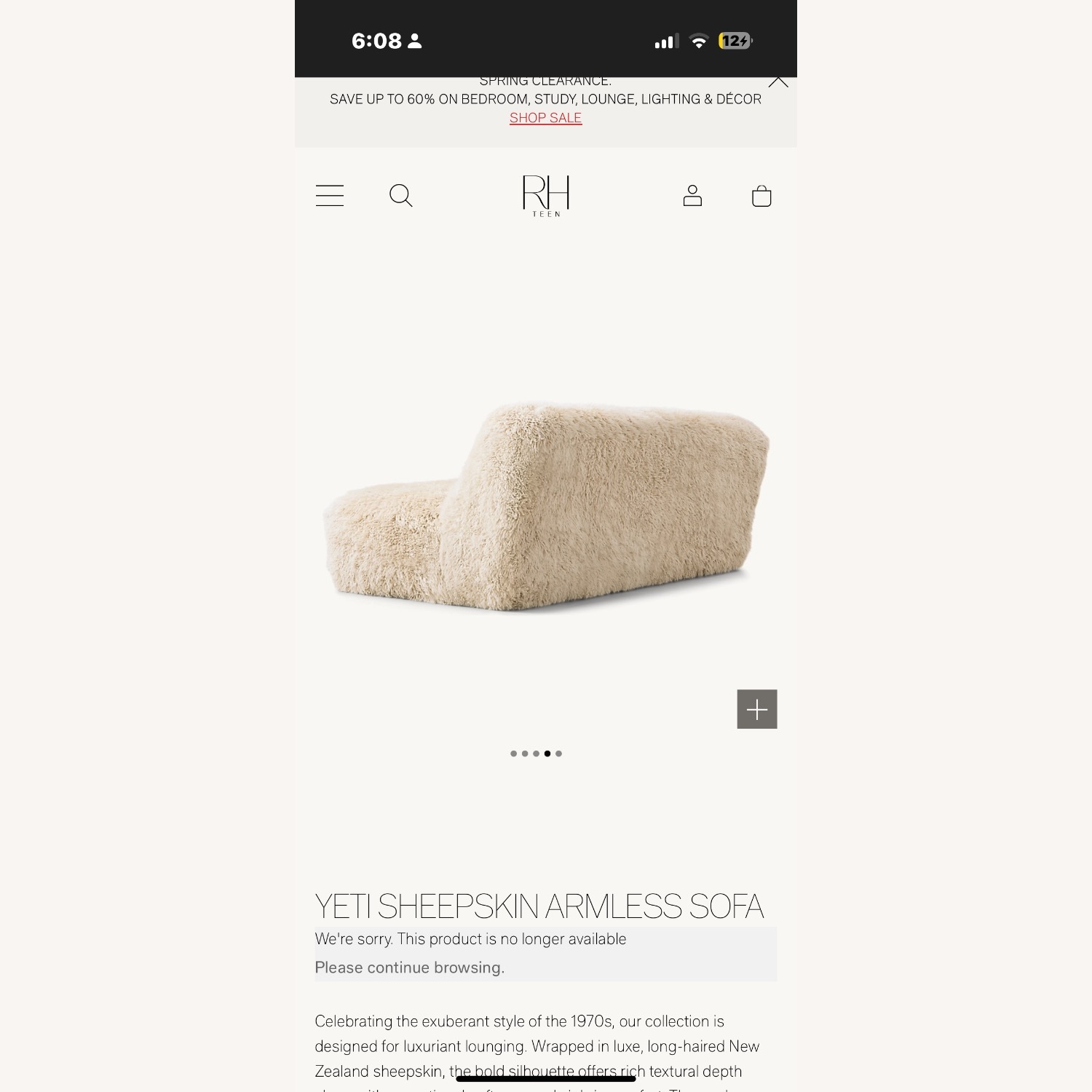 RH Yeti Sheepskin Sectional - image-3